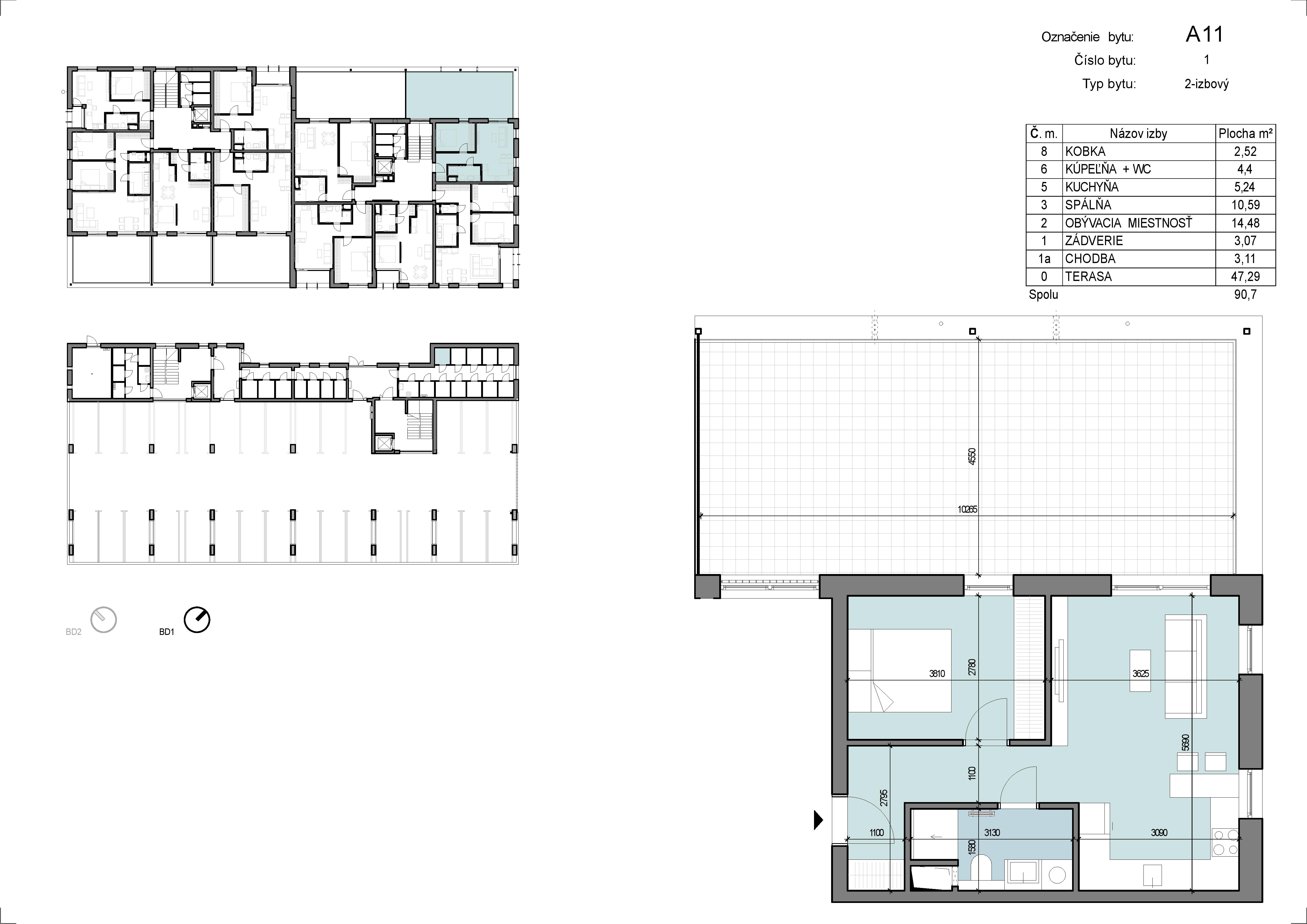 Zábreh Ilava - A11 - Pôdorys