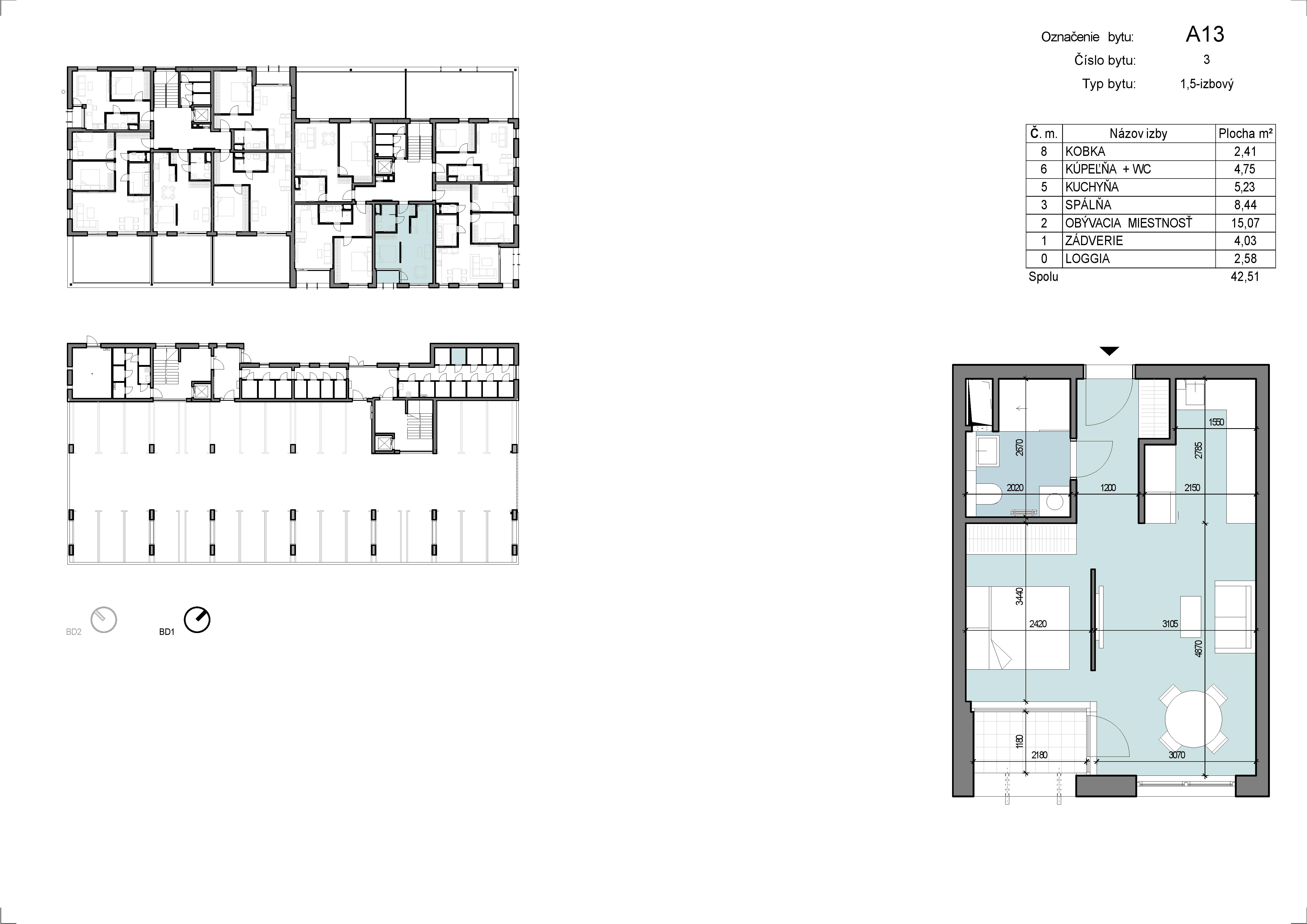 Zábreh Ilava - A13 - Pôdorys