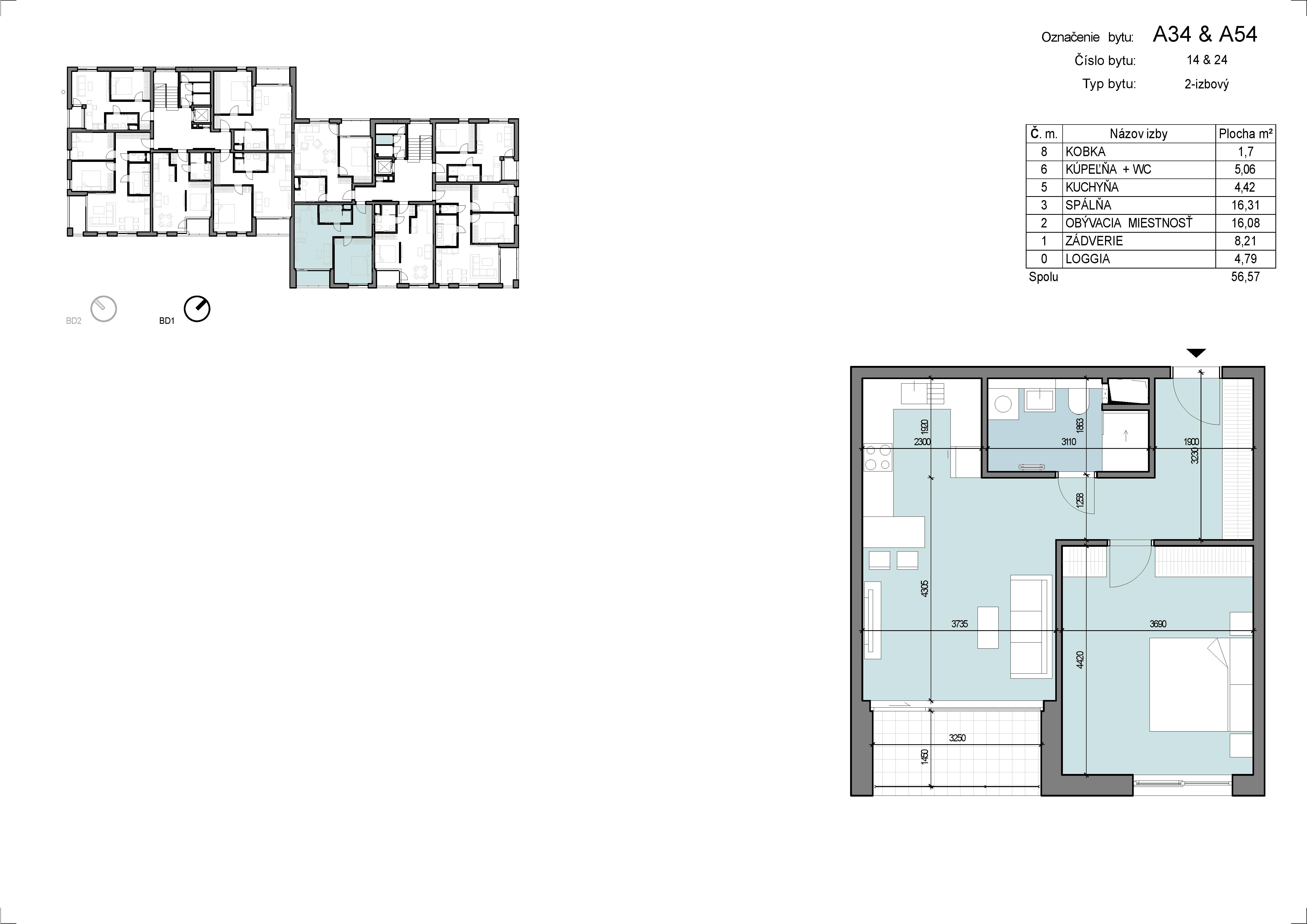 Zábreh Ilava - A34 - Pôdorys