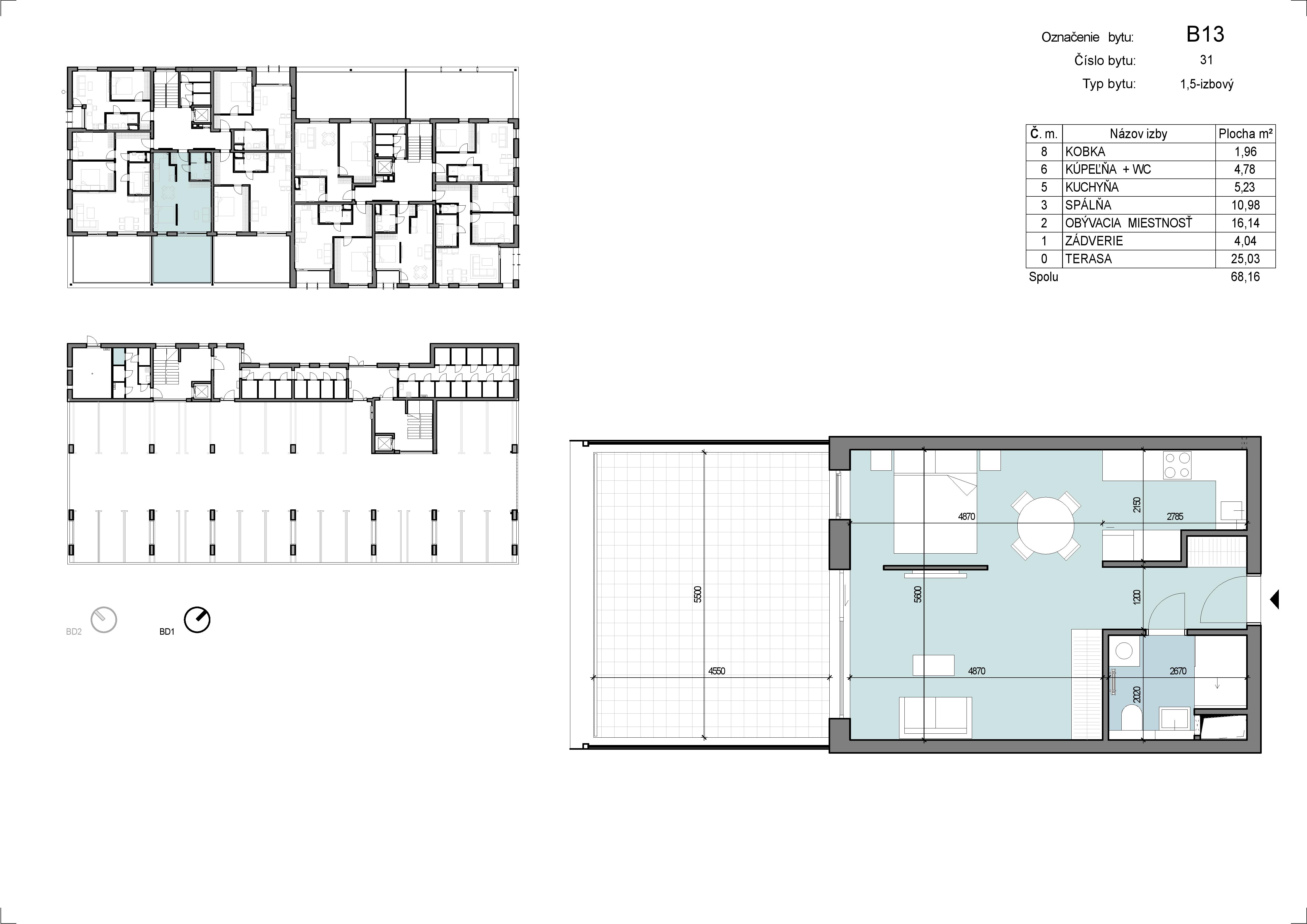 Zábreh Ilava - B13 - Pôdorys