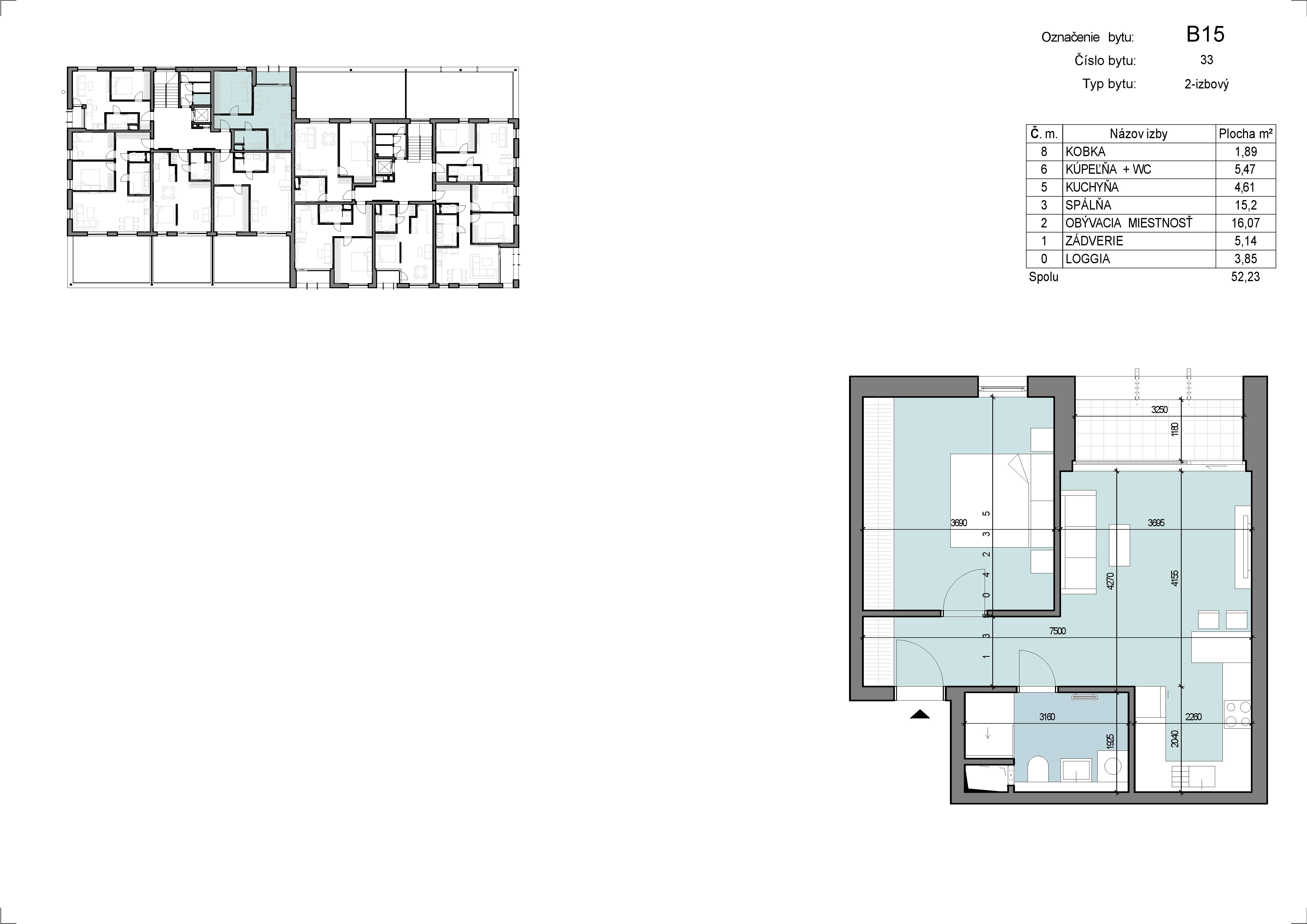 Zábreh Ilava - B15 - Pôdorys