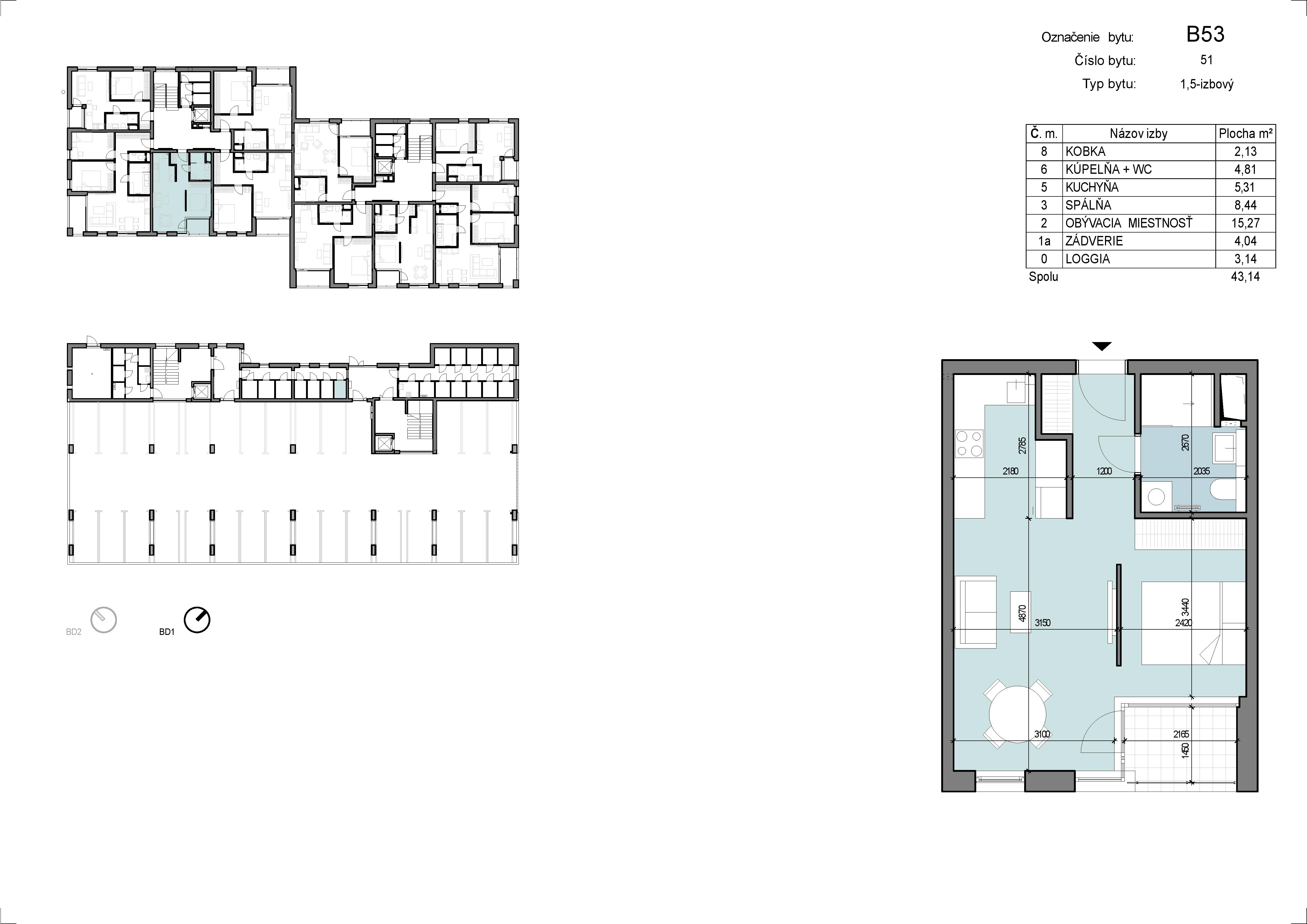 Zábreh Ilava - B53 - Pôdorys