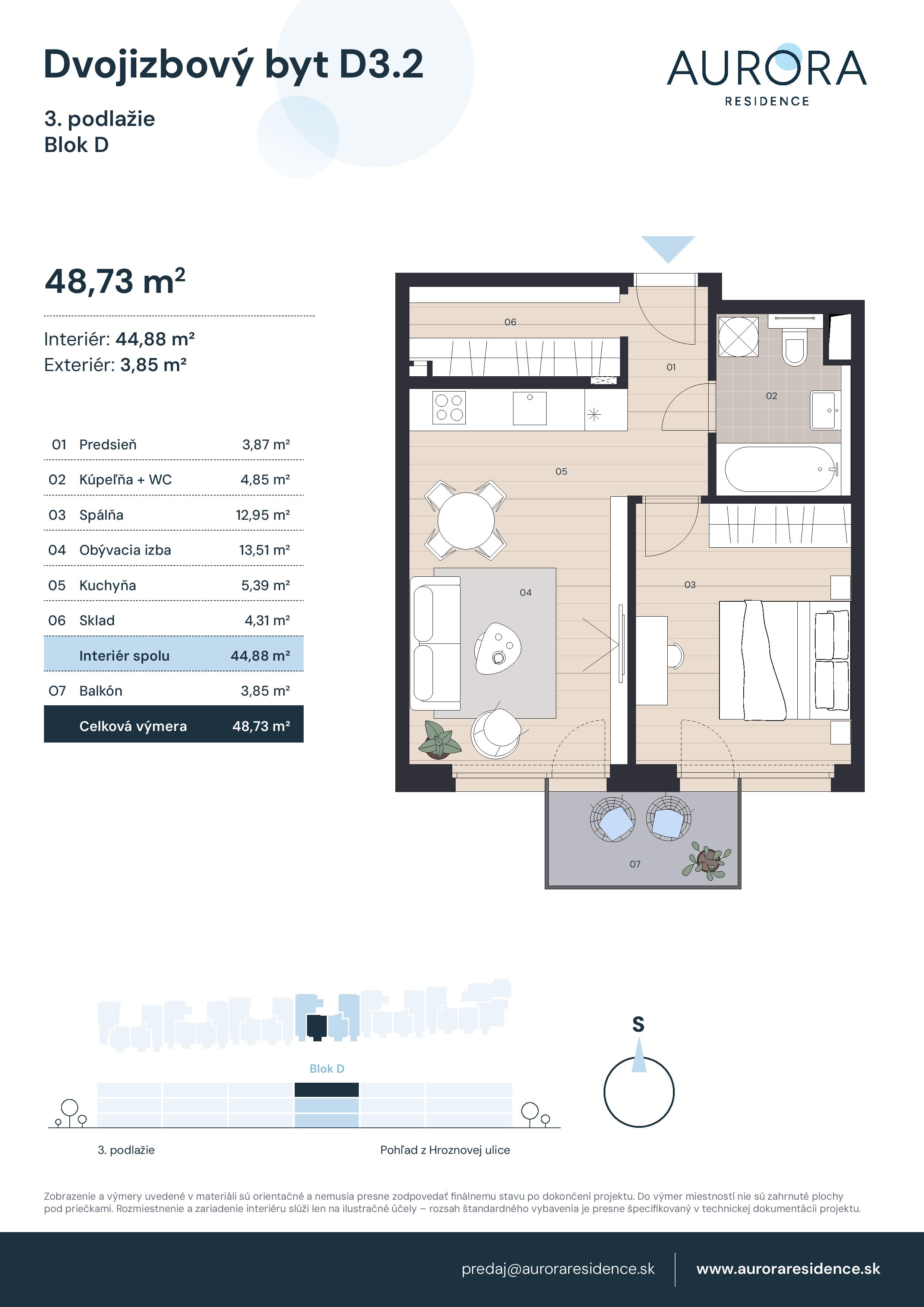 Aurora Residence - D3.2 - Pôdorys