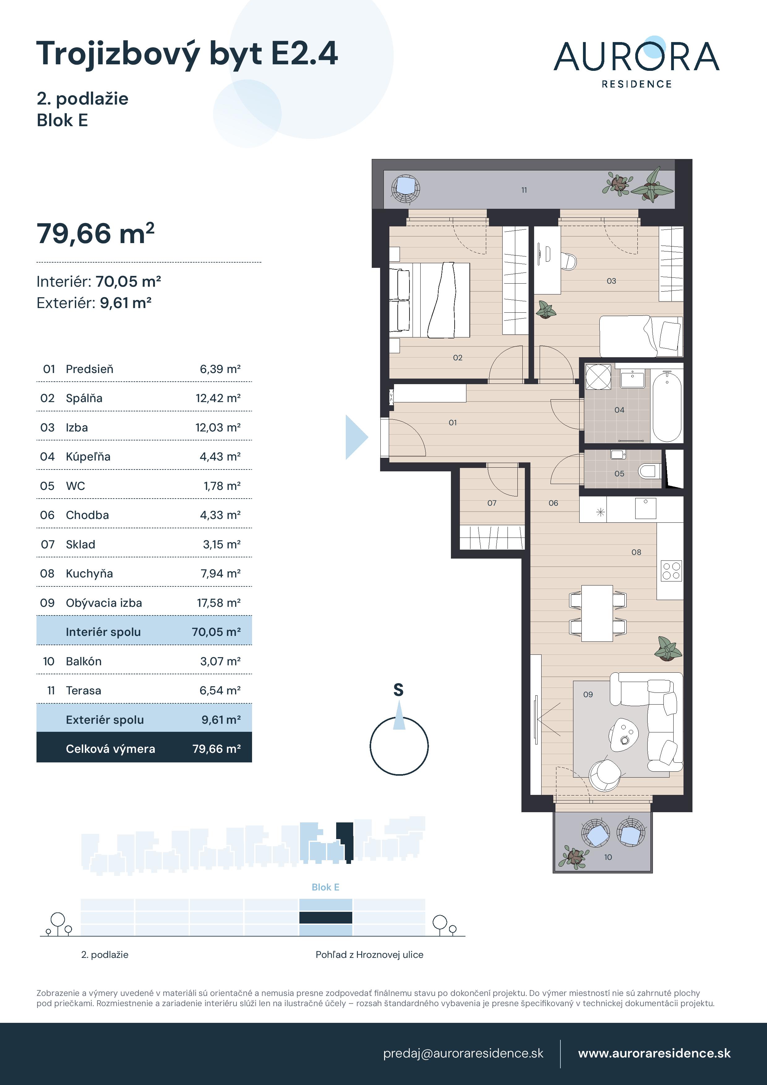 Aurora Residence - E2.4 - Pôdorys