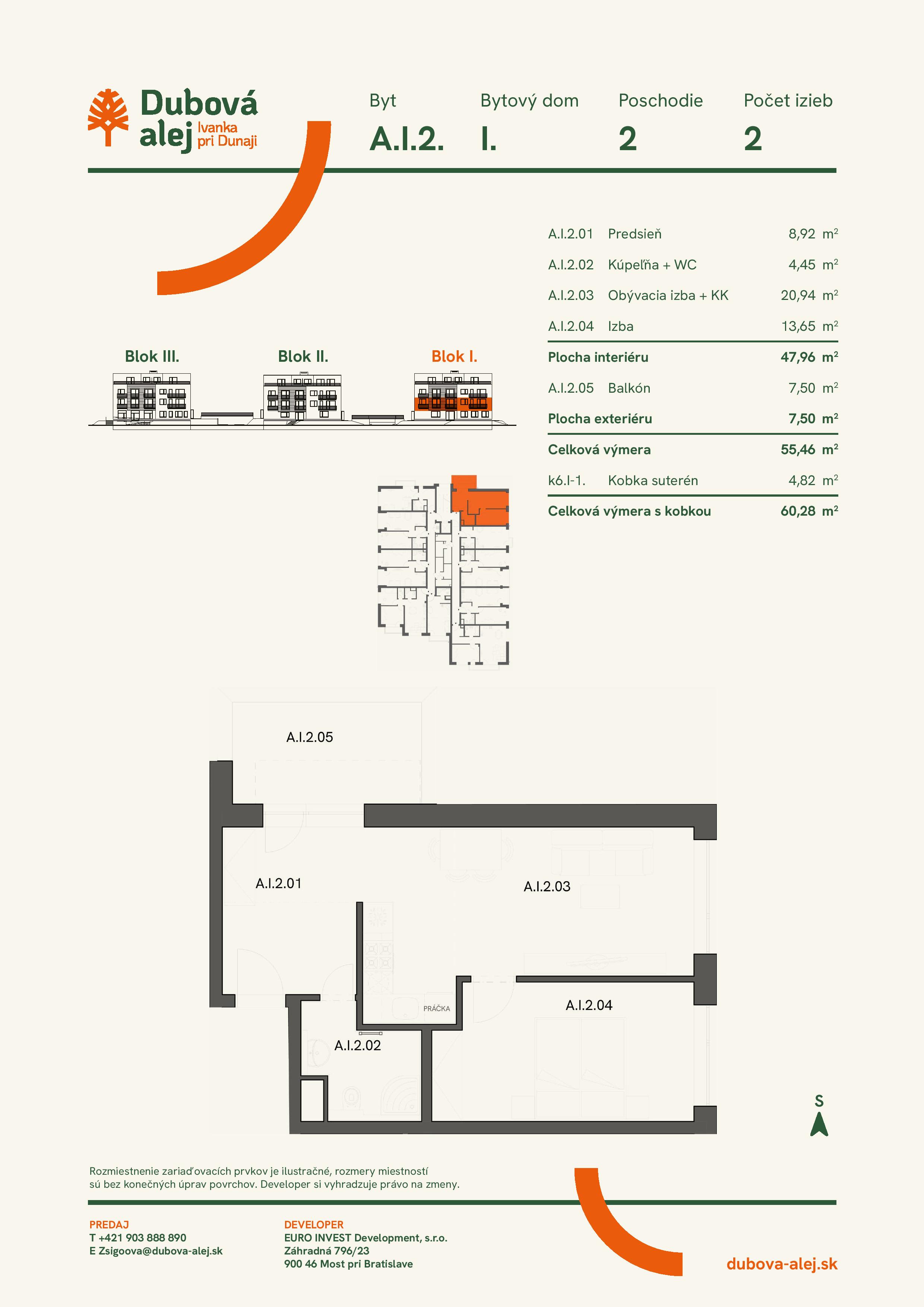 Dubová alej - A.I.2. - Pôdorys