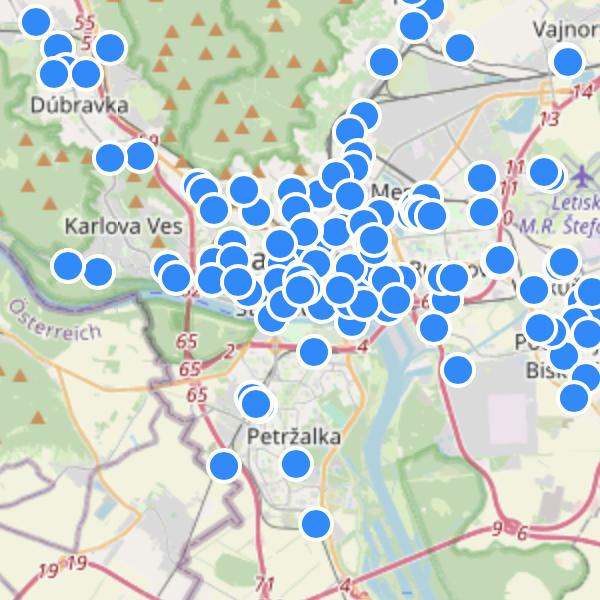 Lúčky Prievidza - map