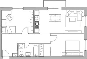 Na Juhu - A203 - Pôdorys