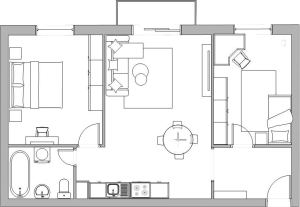 Na Juhu - A302 - Pôdorys