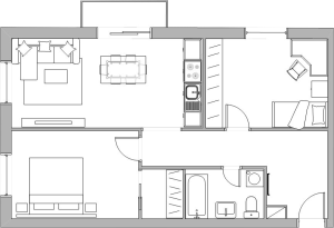 Na Juhu - B402 - Pôdorys