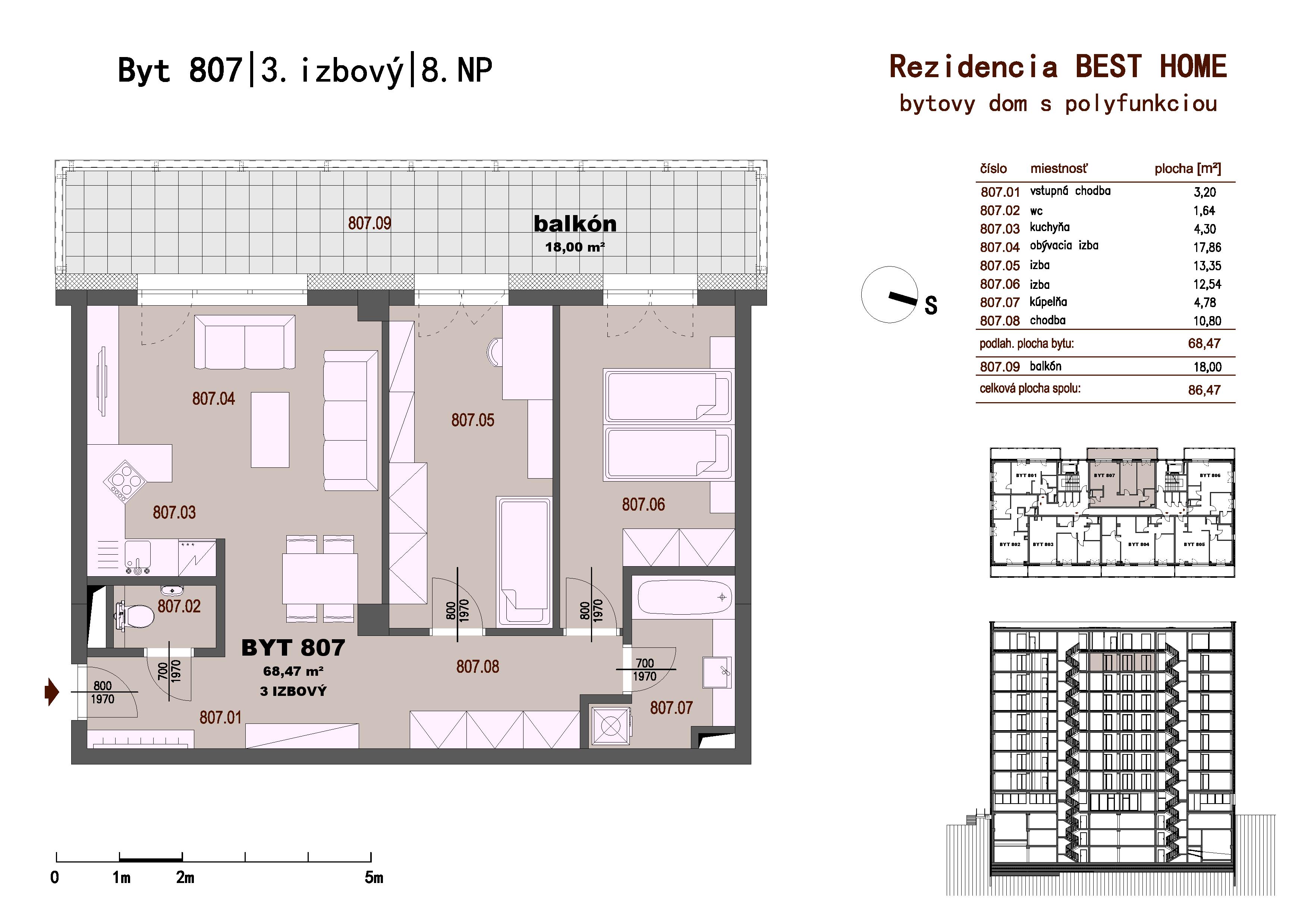 Best Home - 807 - Pôdorys