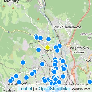 Byty Lokomotíva - map