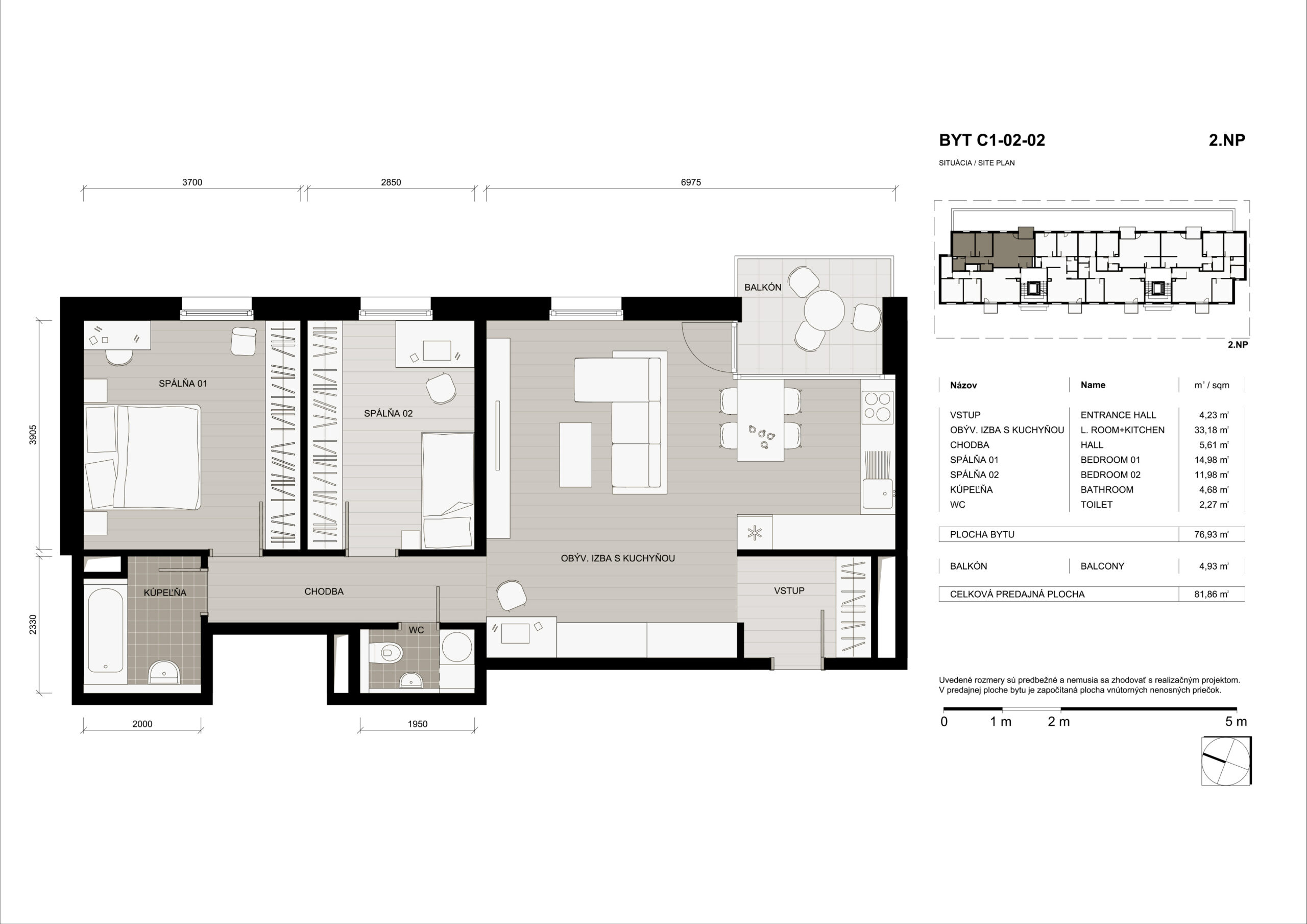 Domino Park - C1-02-02 - Pôdorys