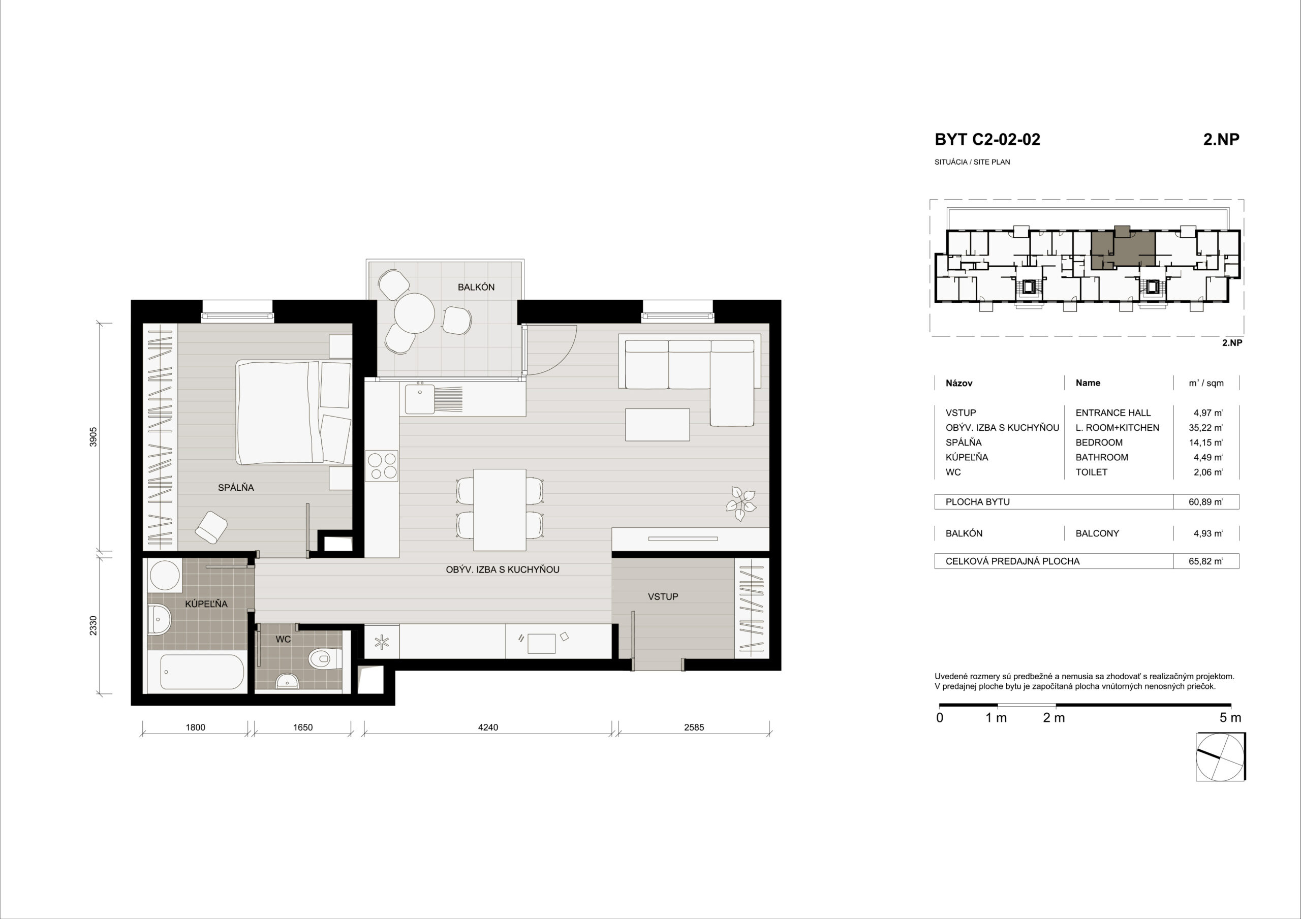 Domino Park - C2-02-02 - Pôdorys