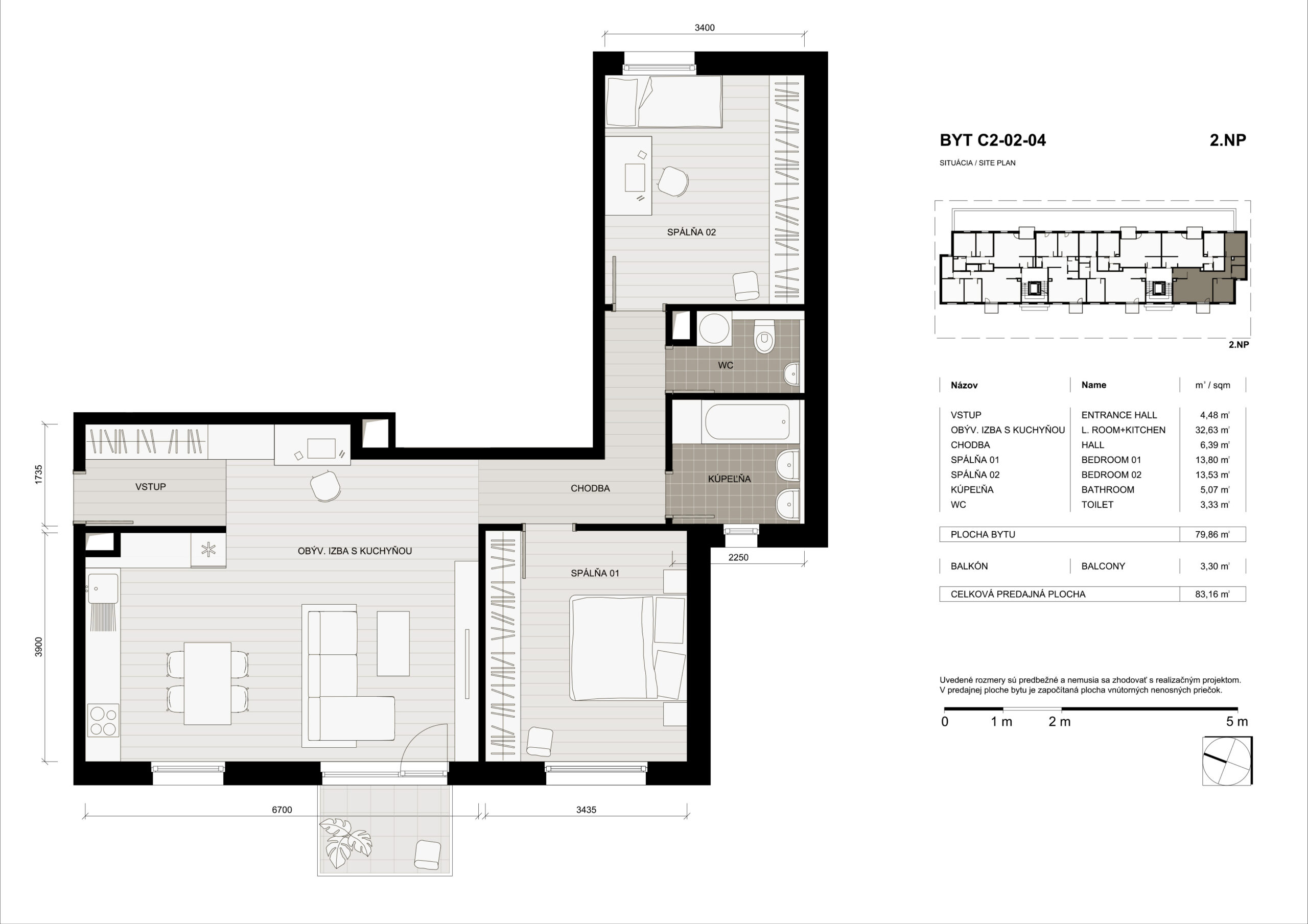 Domino Park - C2-02-04 - Pôdorys