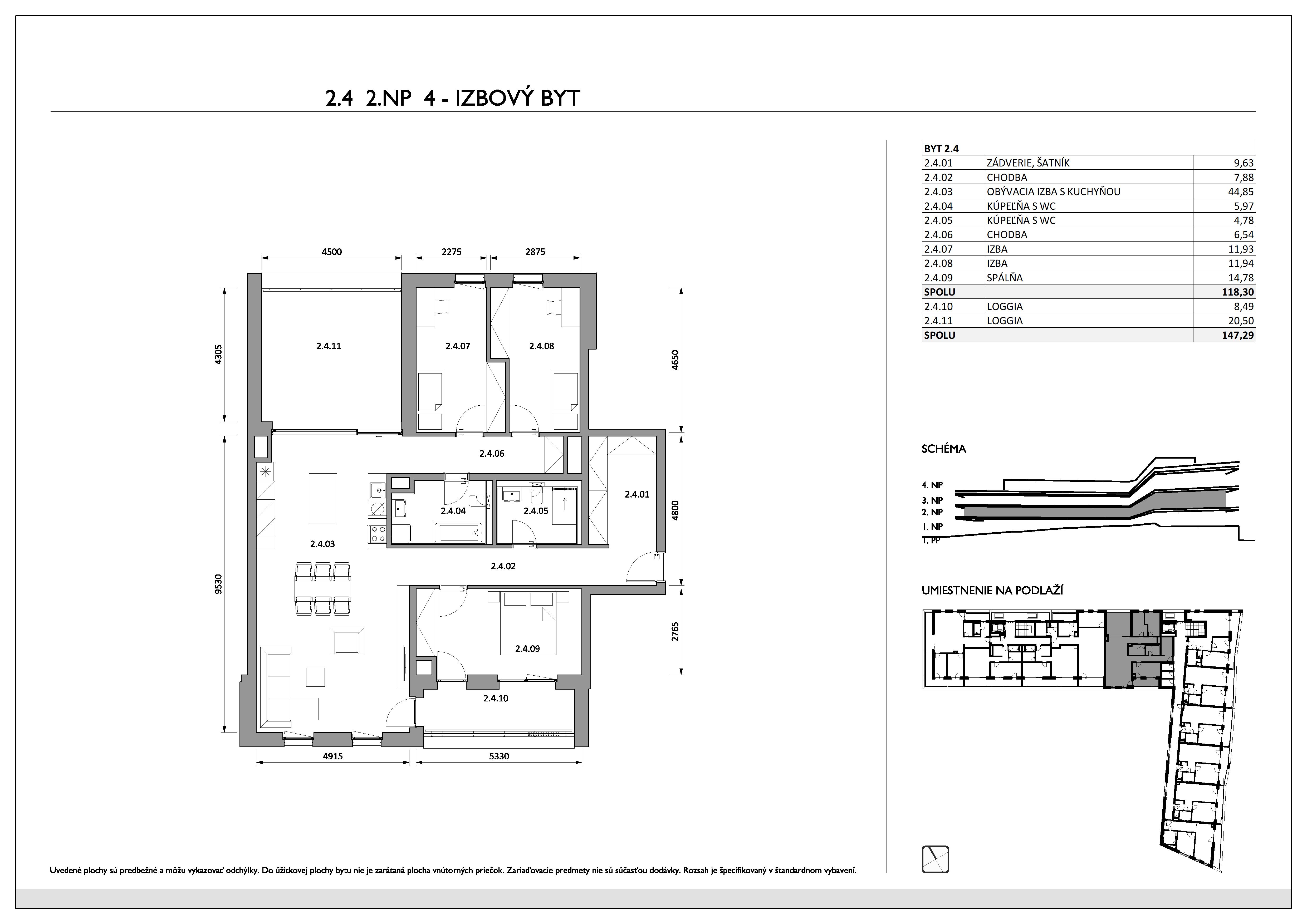 Fialkova Residence - 2.04 - Pôdorys