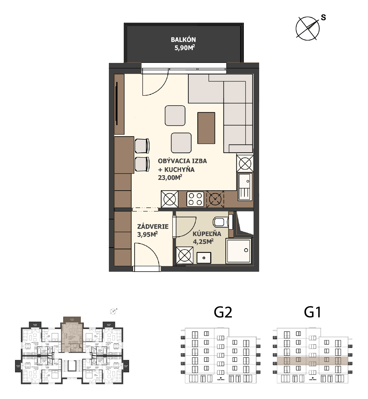 Galla Home - G1.2.C - Pôdorys