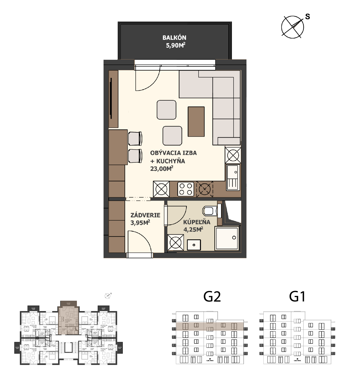 Galla Home - G2.4.C - Pôdorys