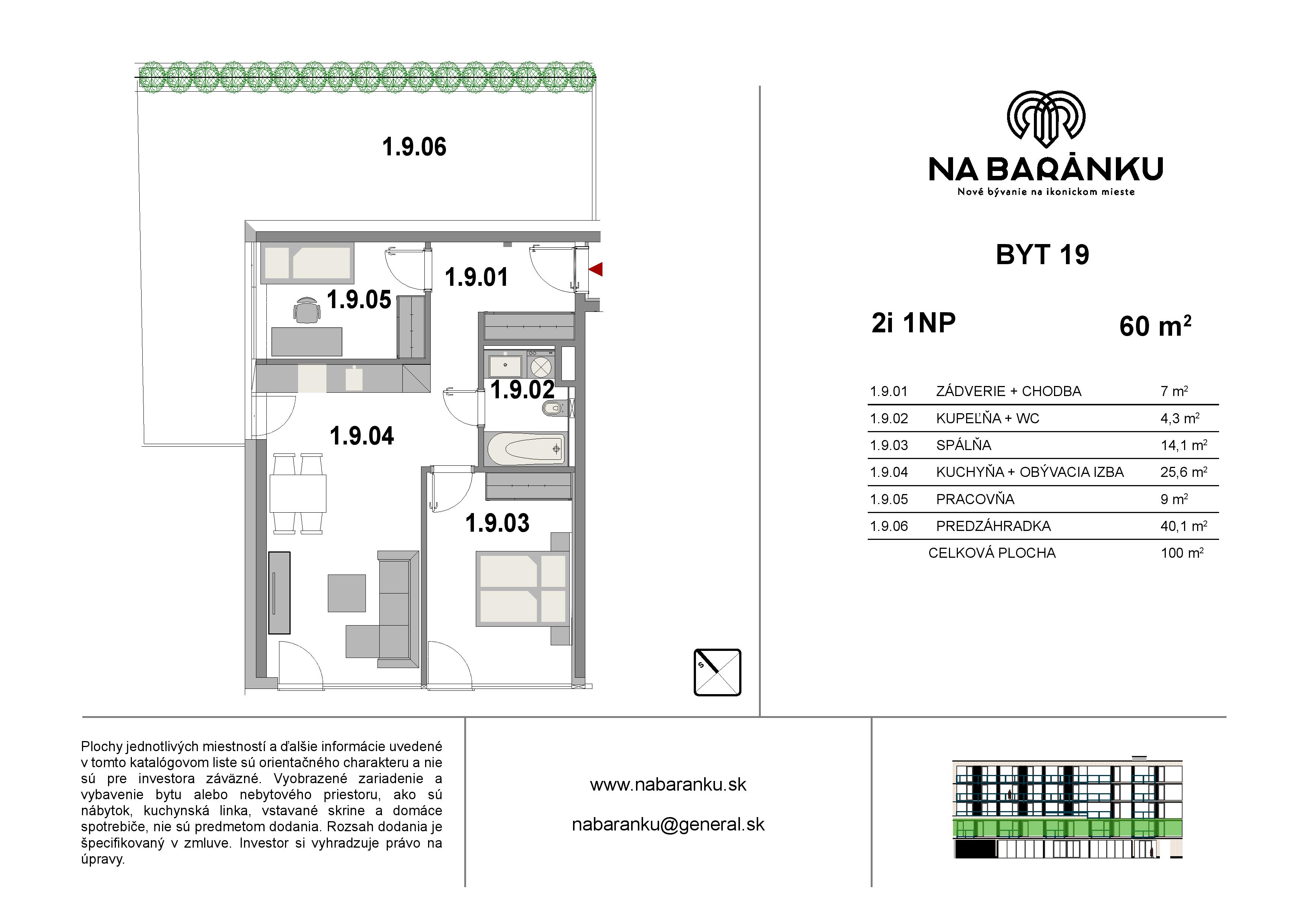 Na Baránku - 19 - Pôdorys