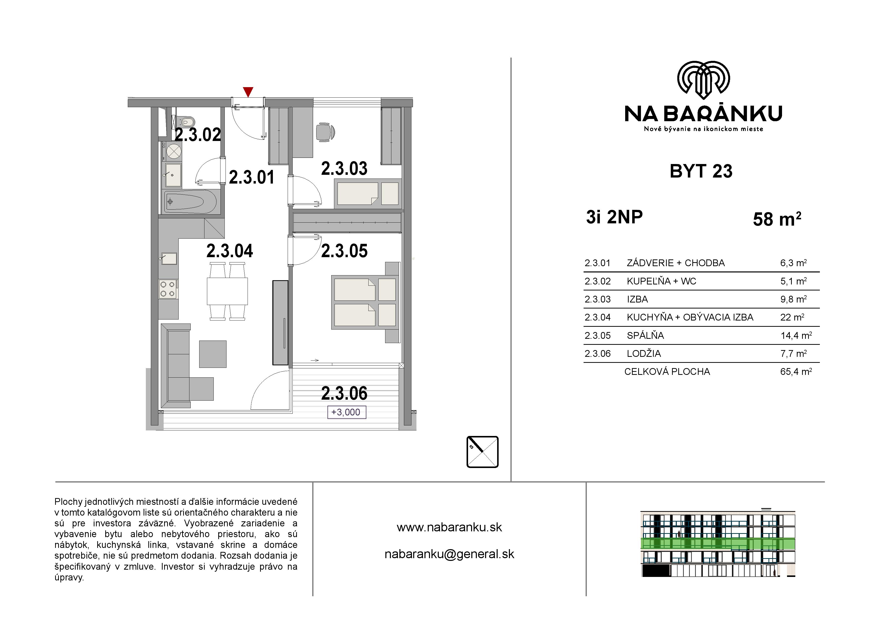 Na Baránku - 23 - Pôdorys