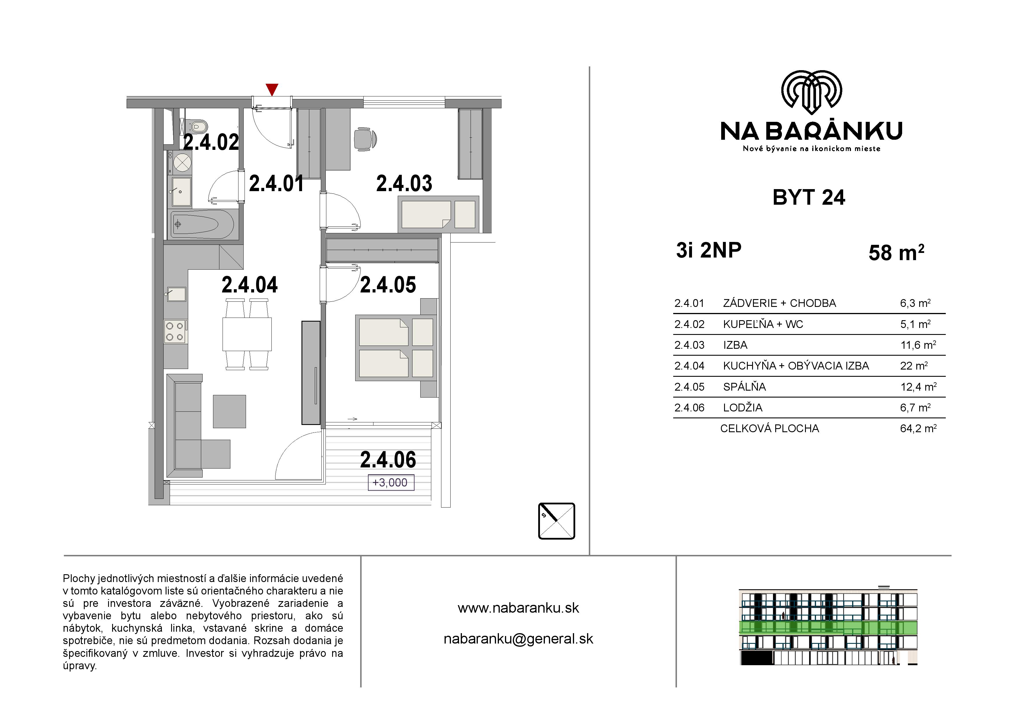 Na Baránku - 24 - Pôdorys