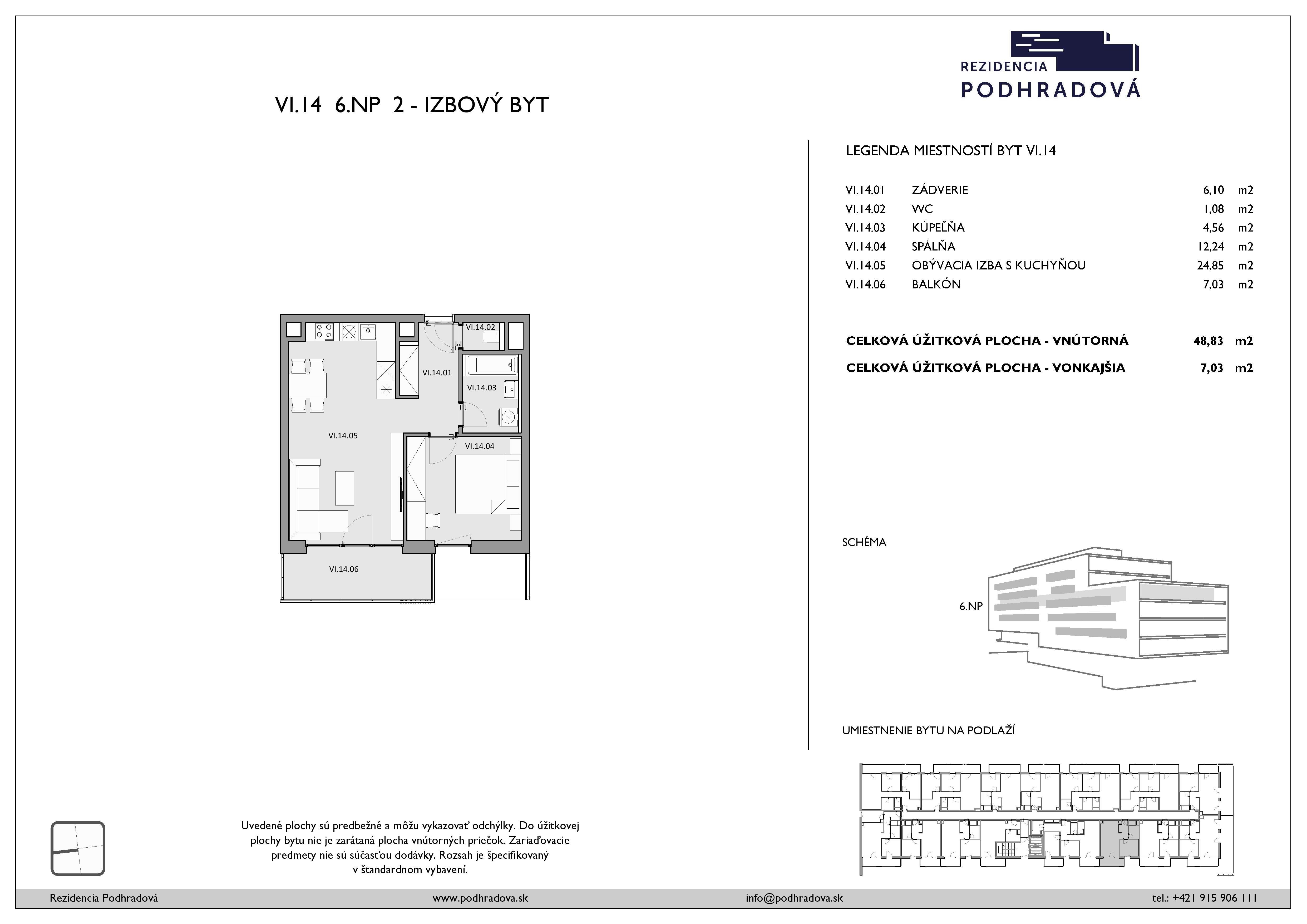 Rezidencia Podhradová - 614 - Pôdorys
