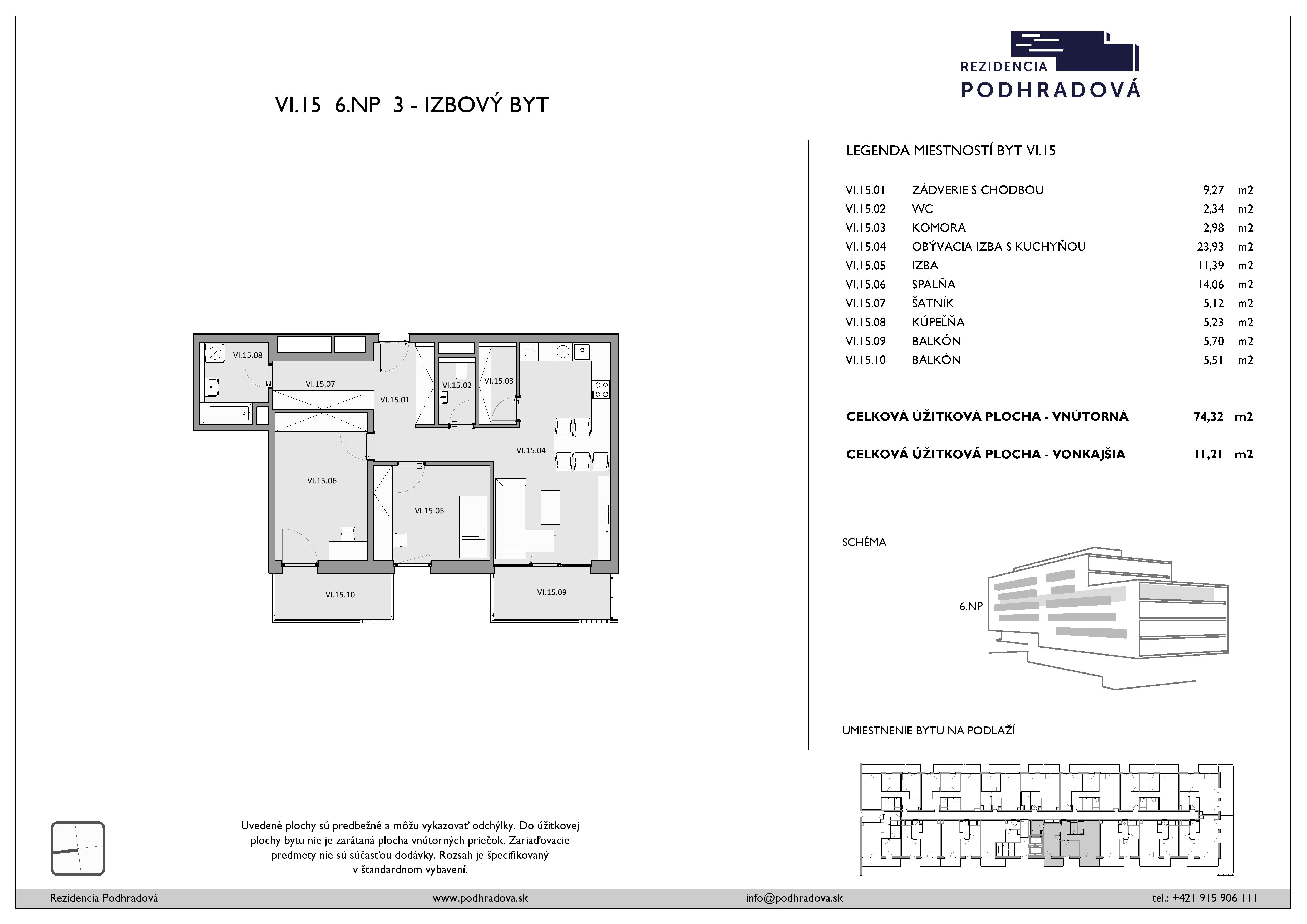 Rezidencia Podhradová - 615 - Pôdorys