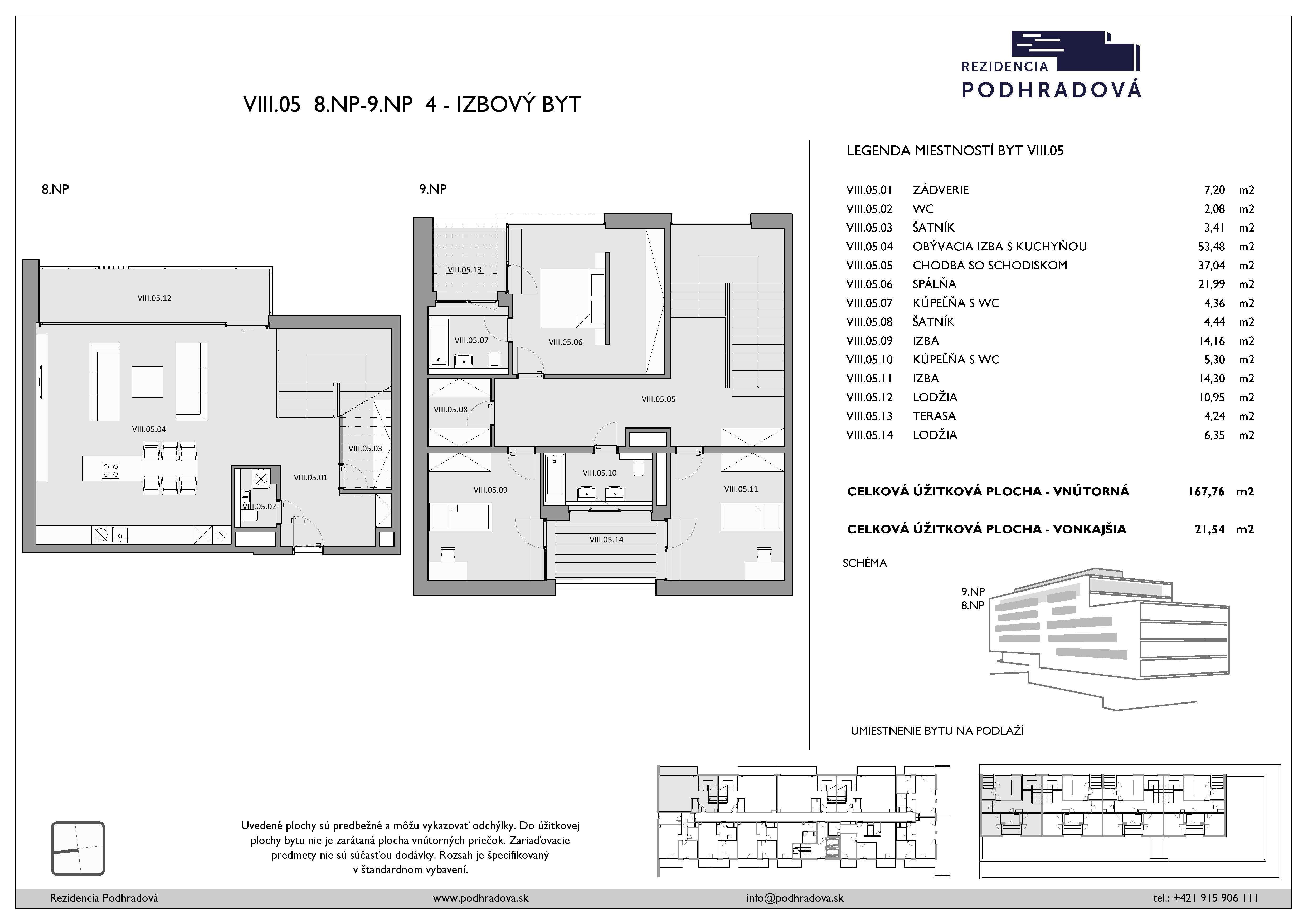 Rezidencia Podhradová - 805 - Pôdorys