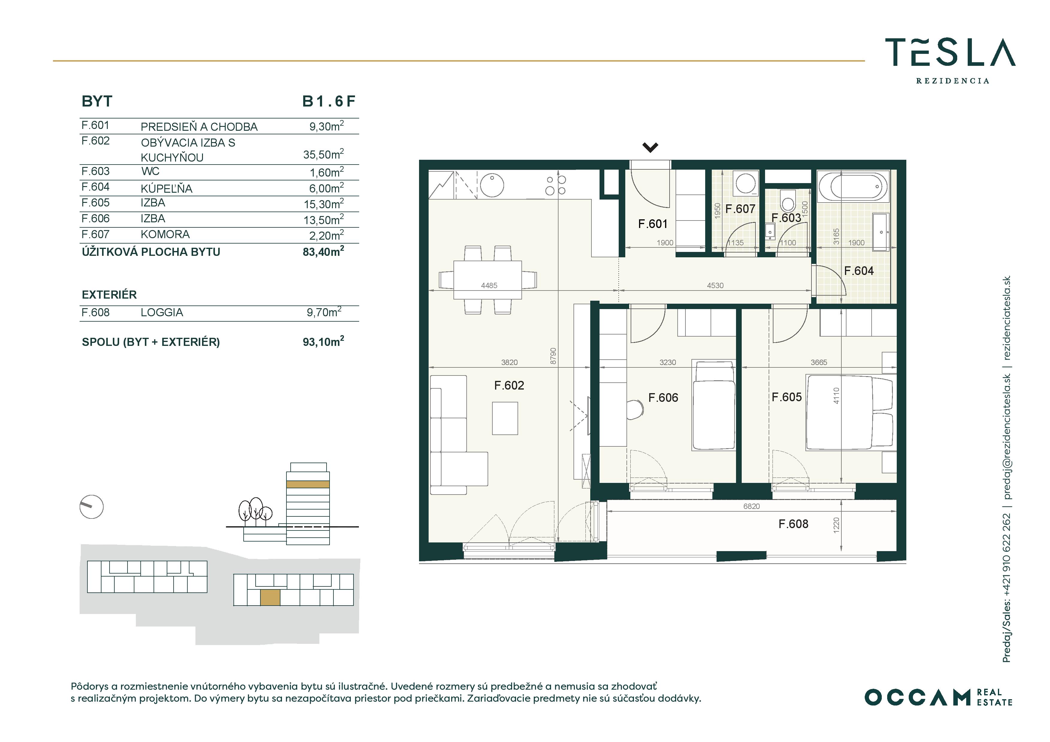 Tesla Rezidencia - B1.6.F - Pôdorys