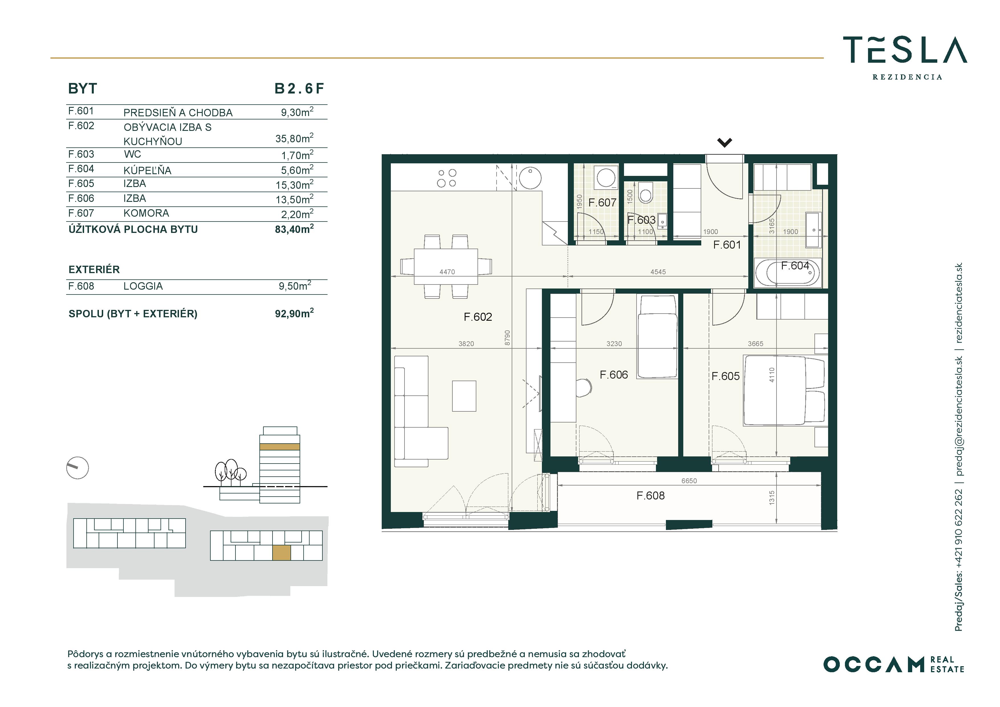 Tesla Rezidencia - B2.6.F - Pôdorys