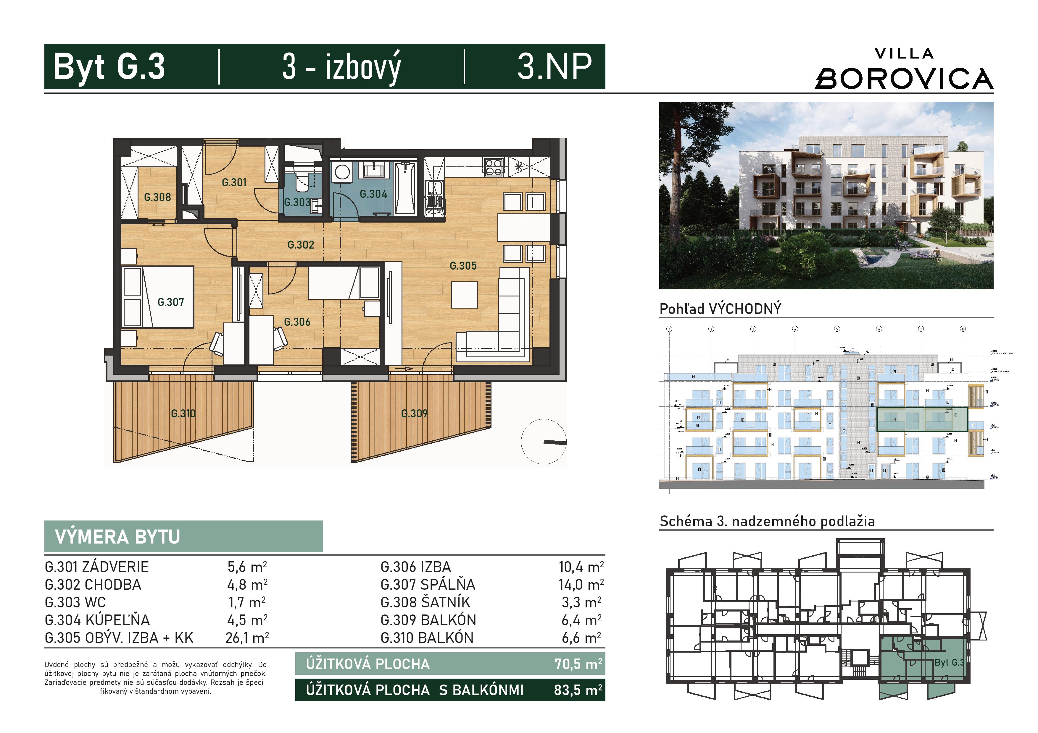 ViLLA Borovica - G.3 - Pôdorys