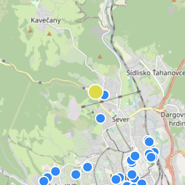 Villa Čermeľ - map