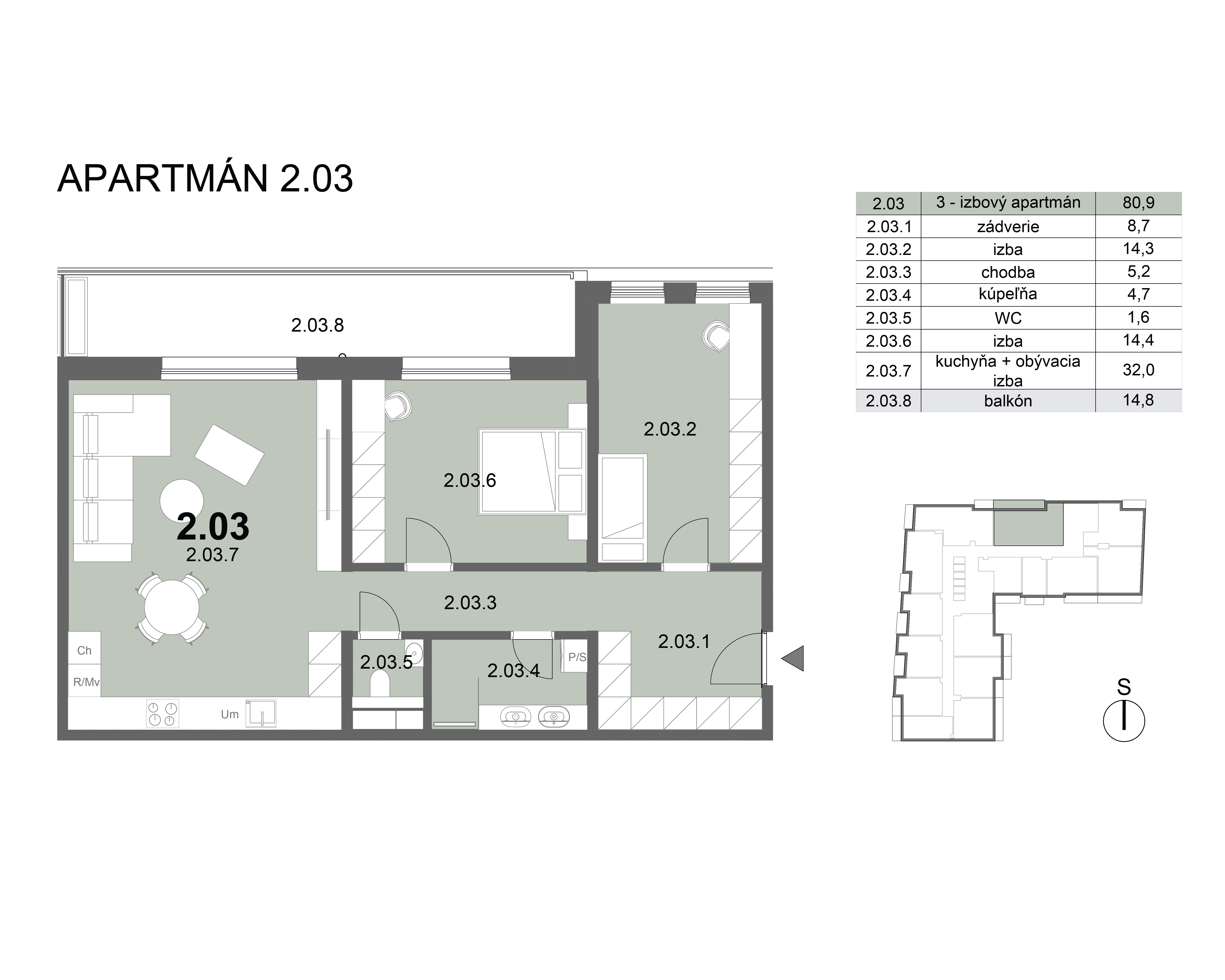 Zion residence - 2.03 - Pôdorys