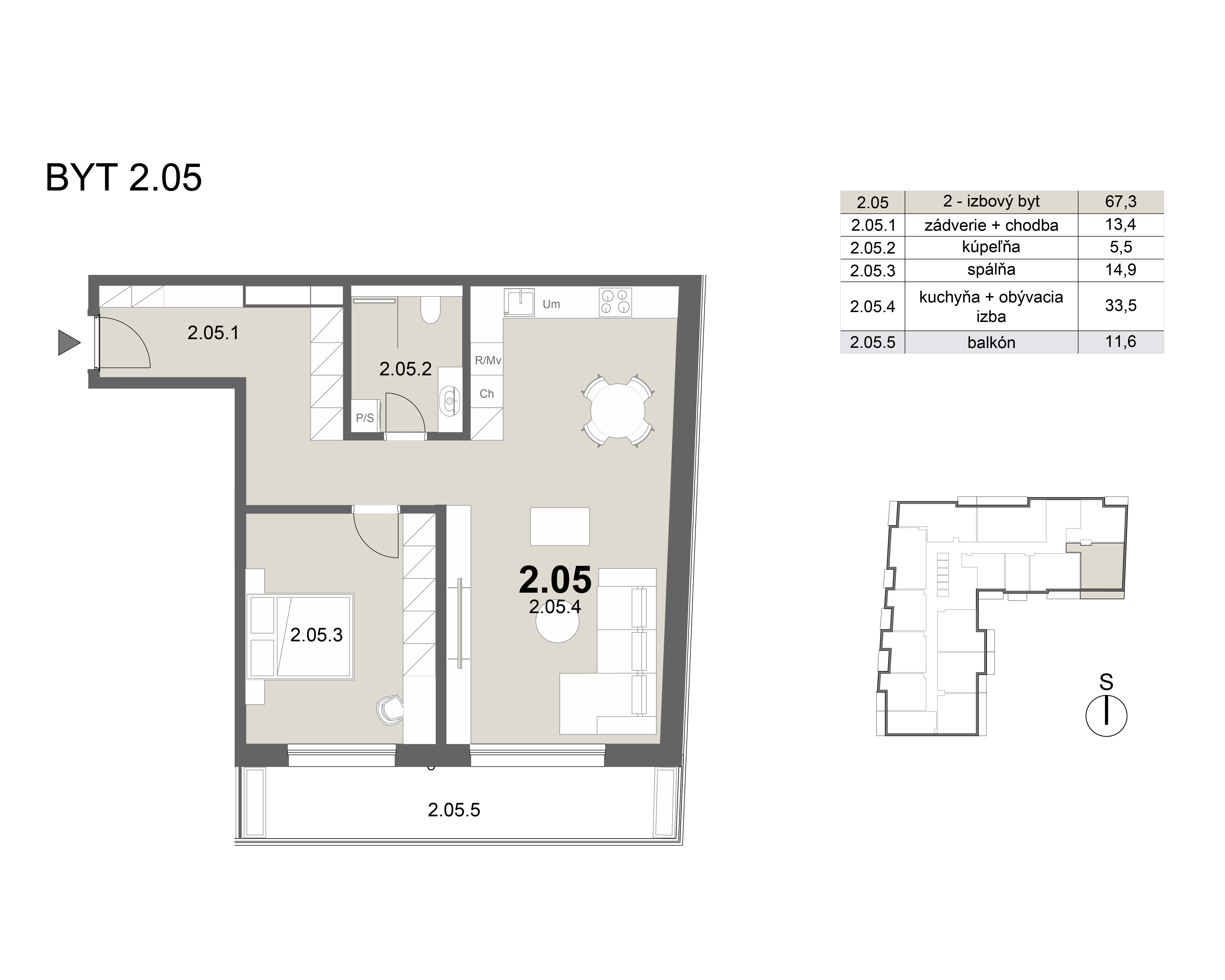Zion residence - 2.05 - Pôdorys
