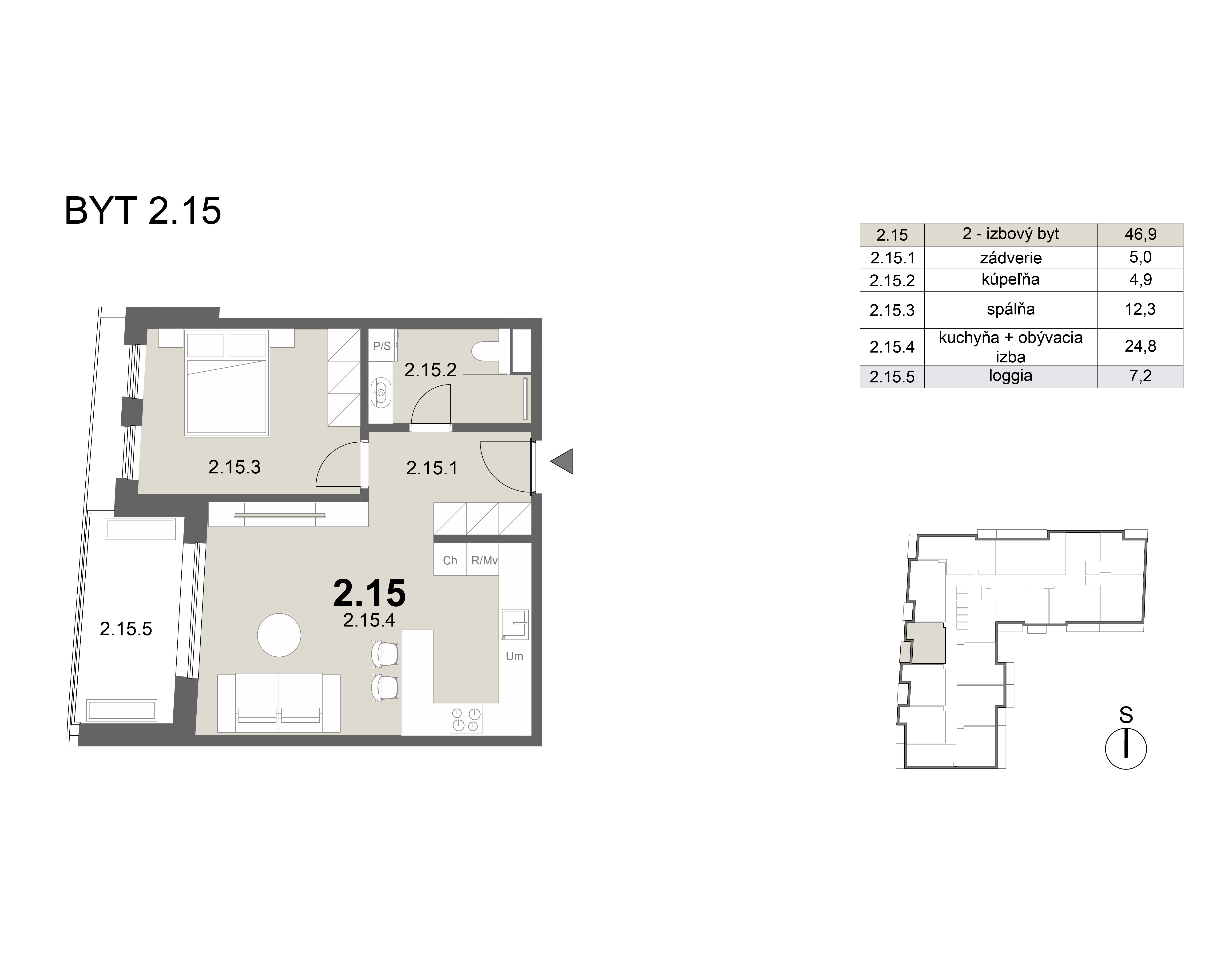 Zion residence - 2.15 - Pôdorys