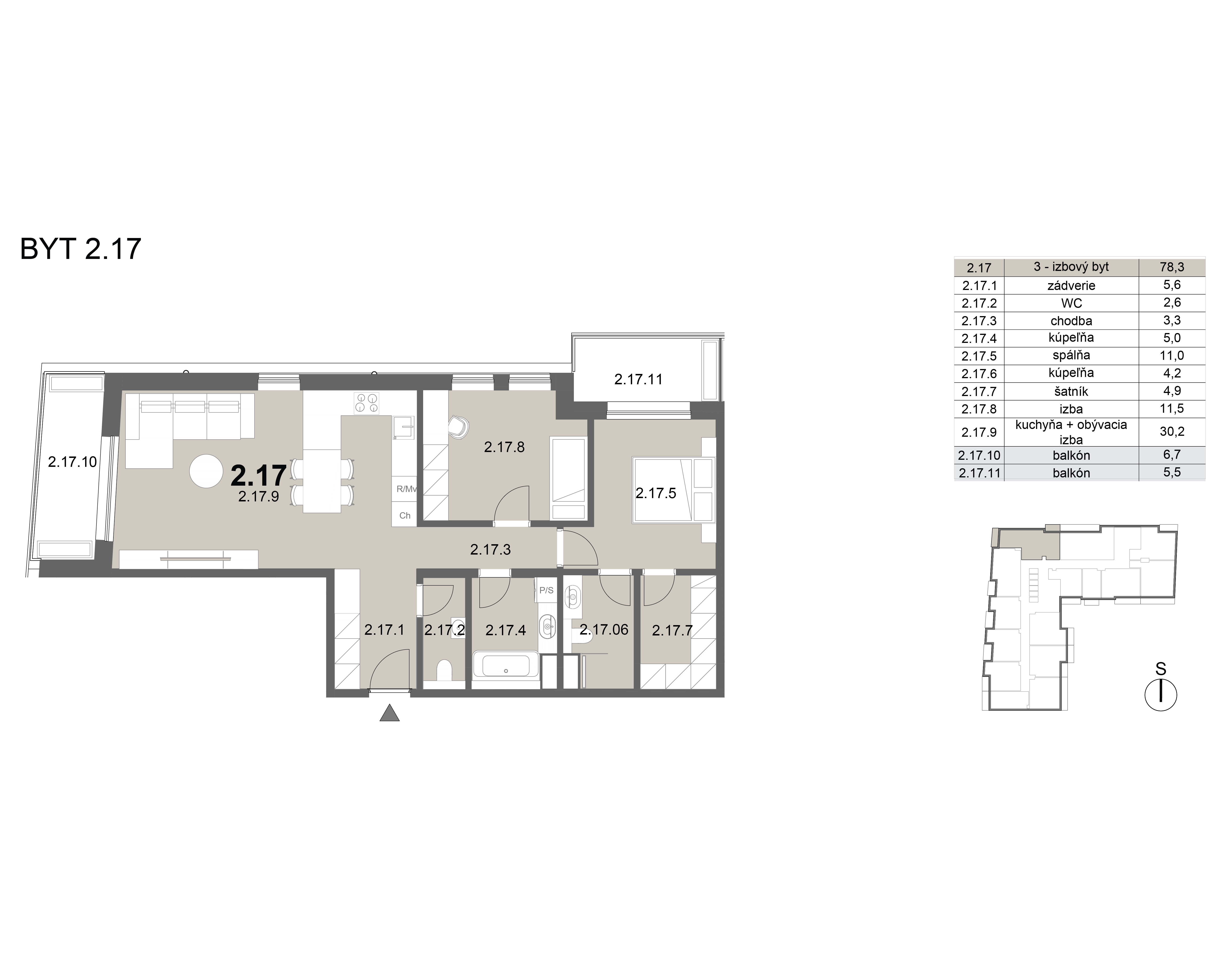 Zion residence - 2.17 - Pôdorys
