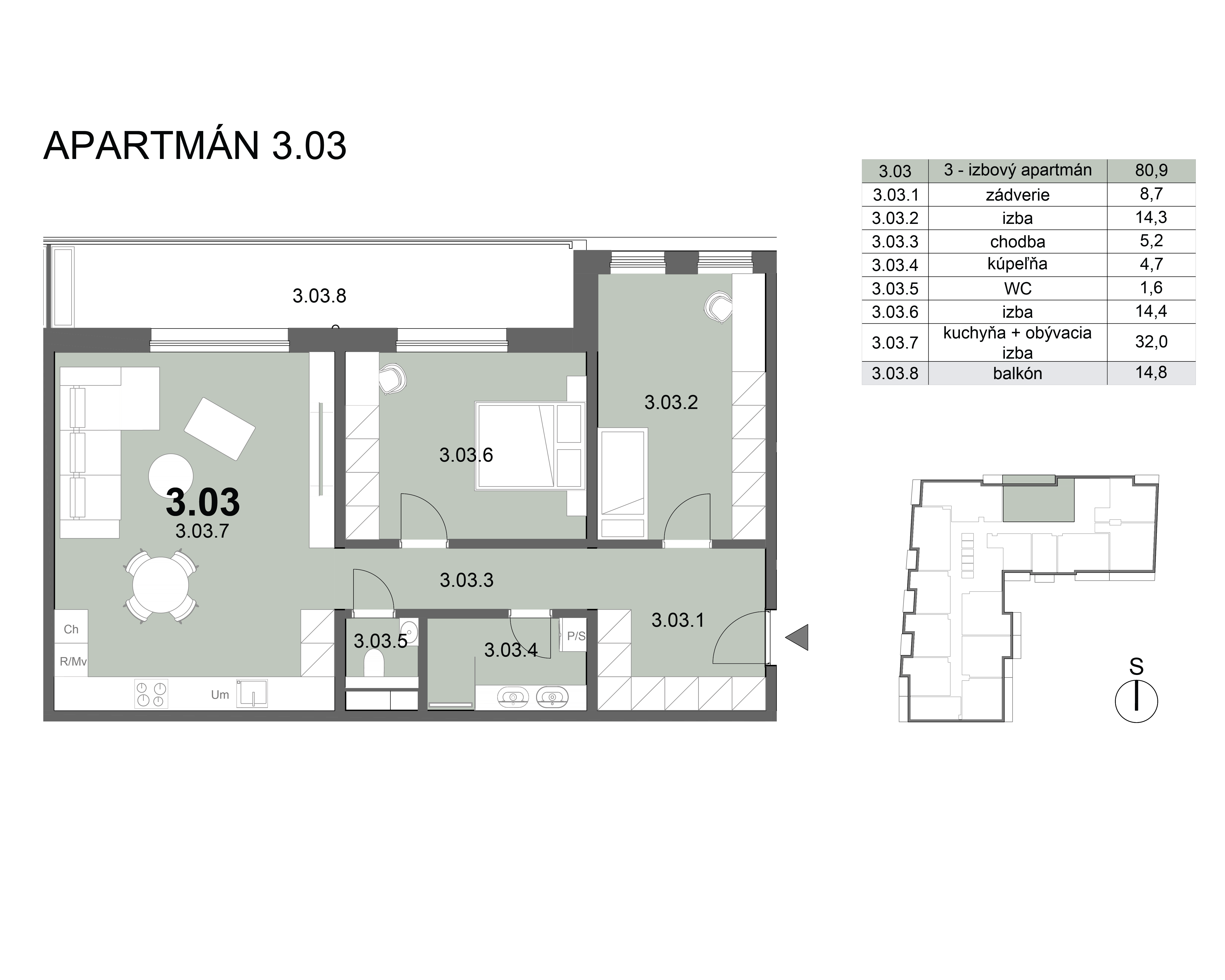 Zion residence - 3.03 - Pôdorys
