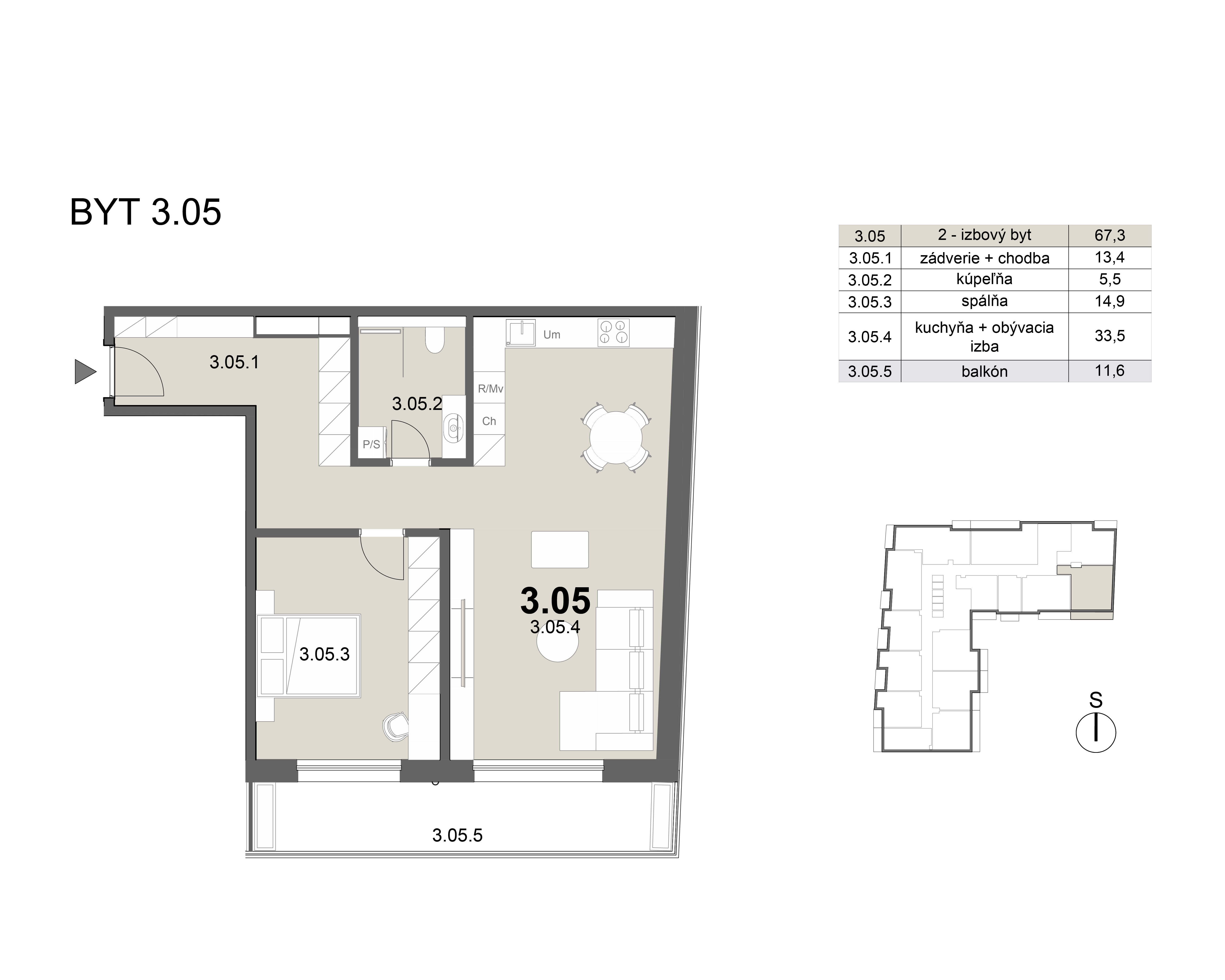 Zion residence - 3.05 - Pôdorys