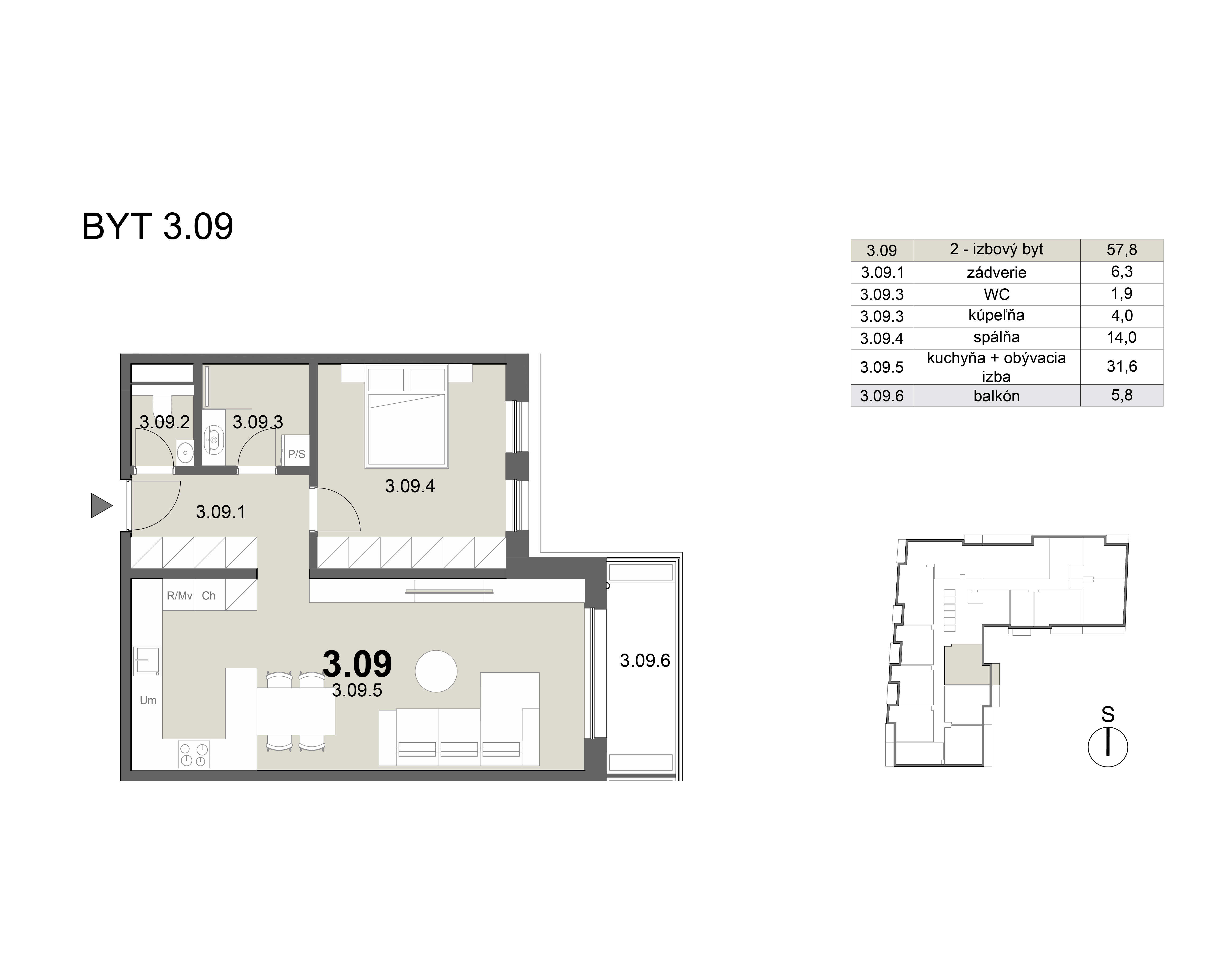 Zion residence - 3.09 - Pôdorys