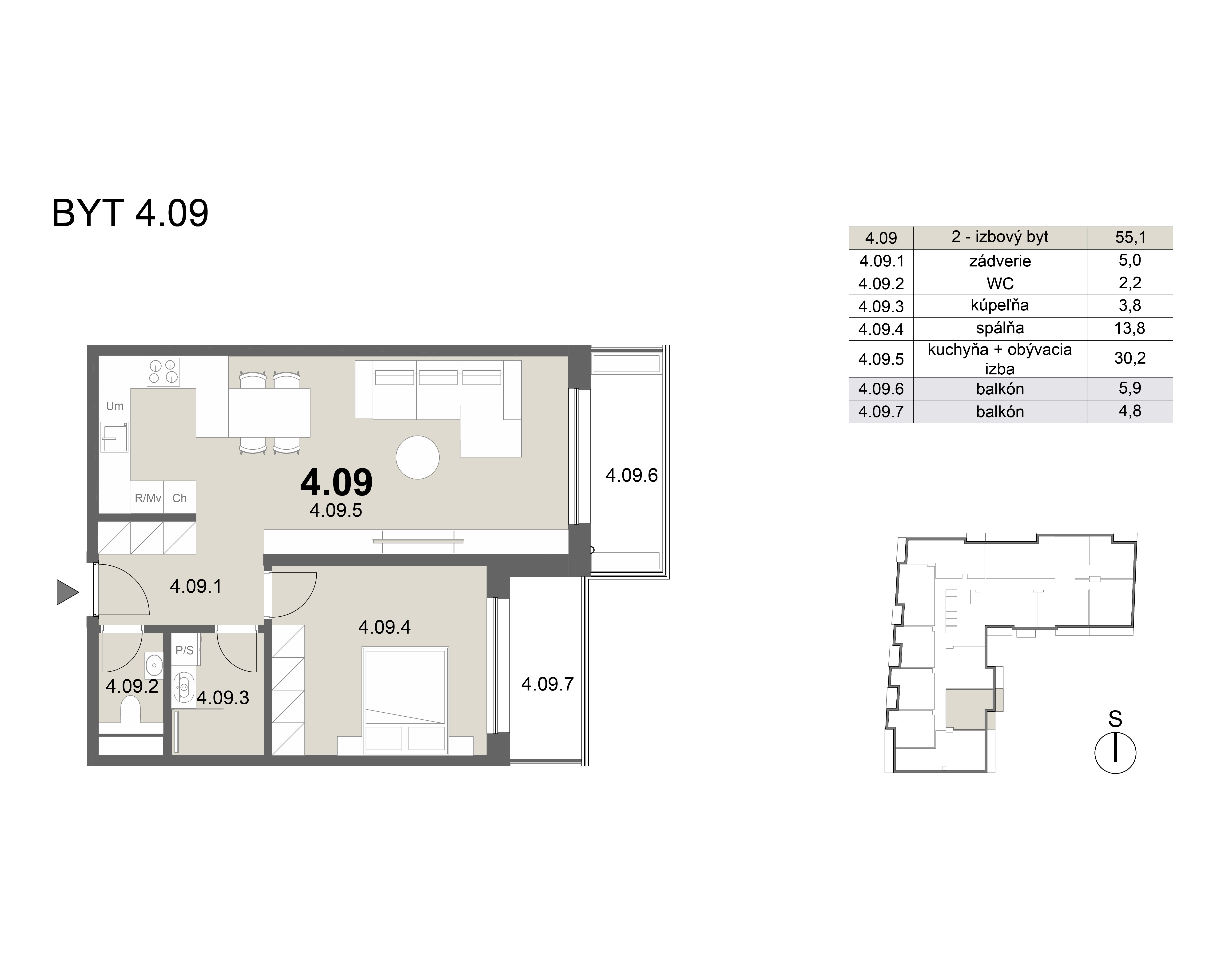 Zion residence - 4.09 - Pôdorys