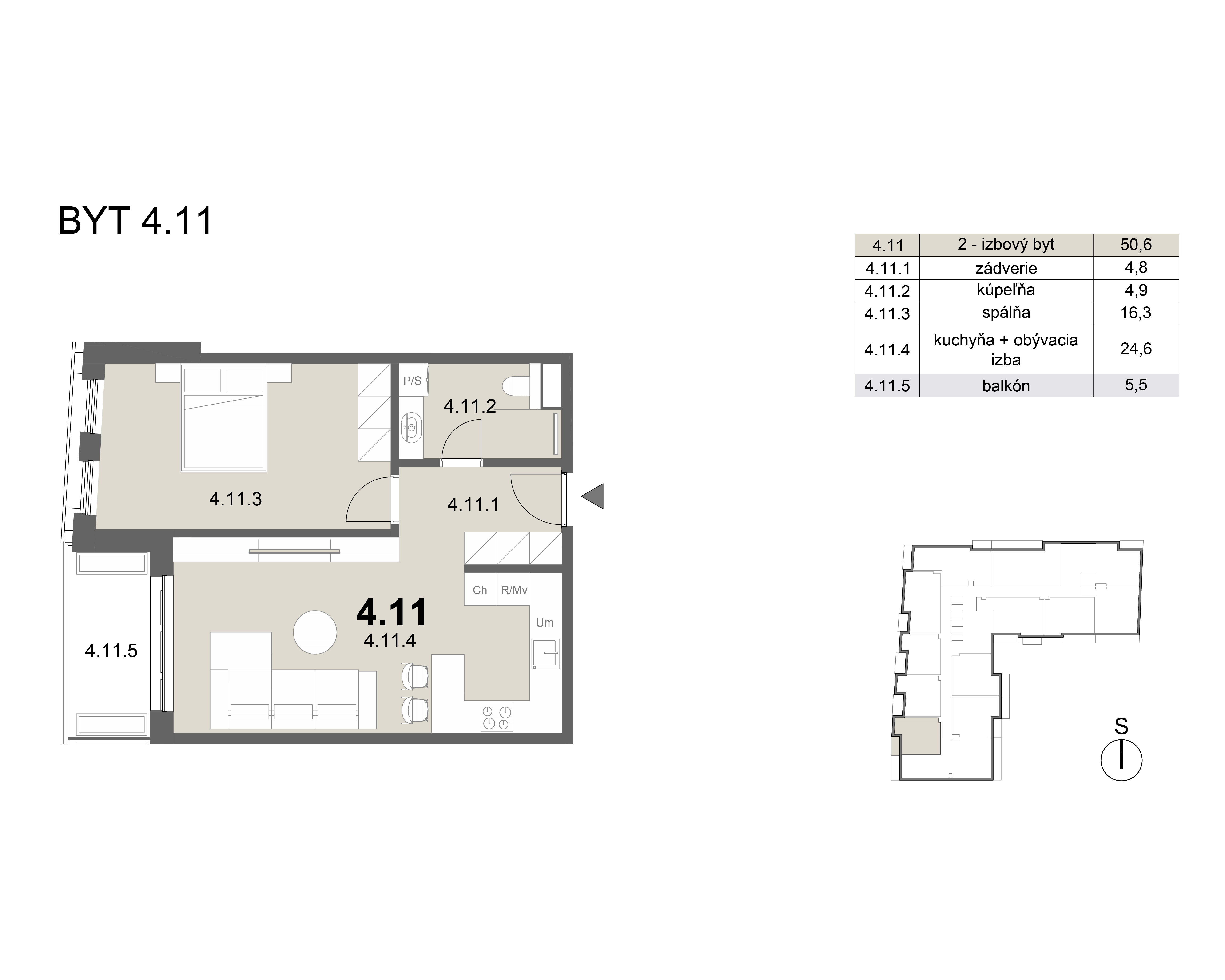 Zion residence - 4.11 - Pôdorys