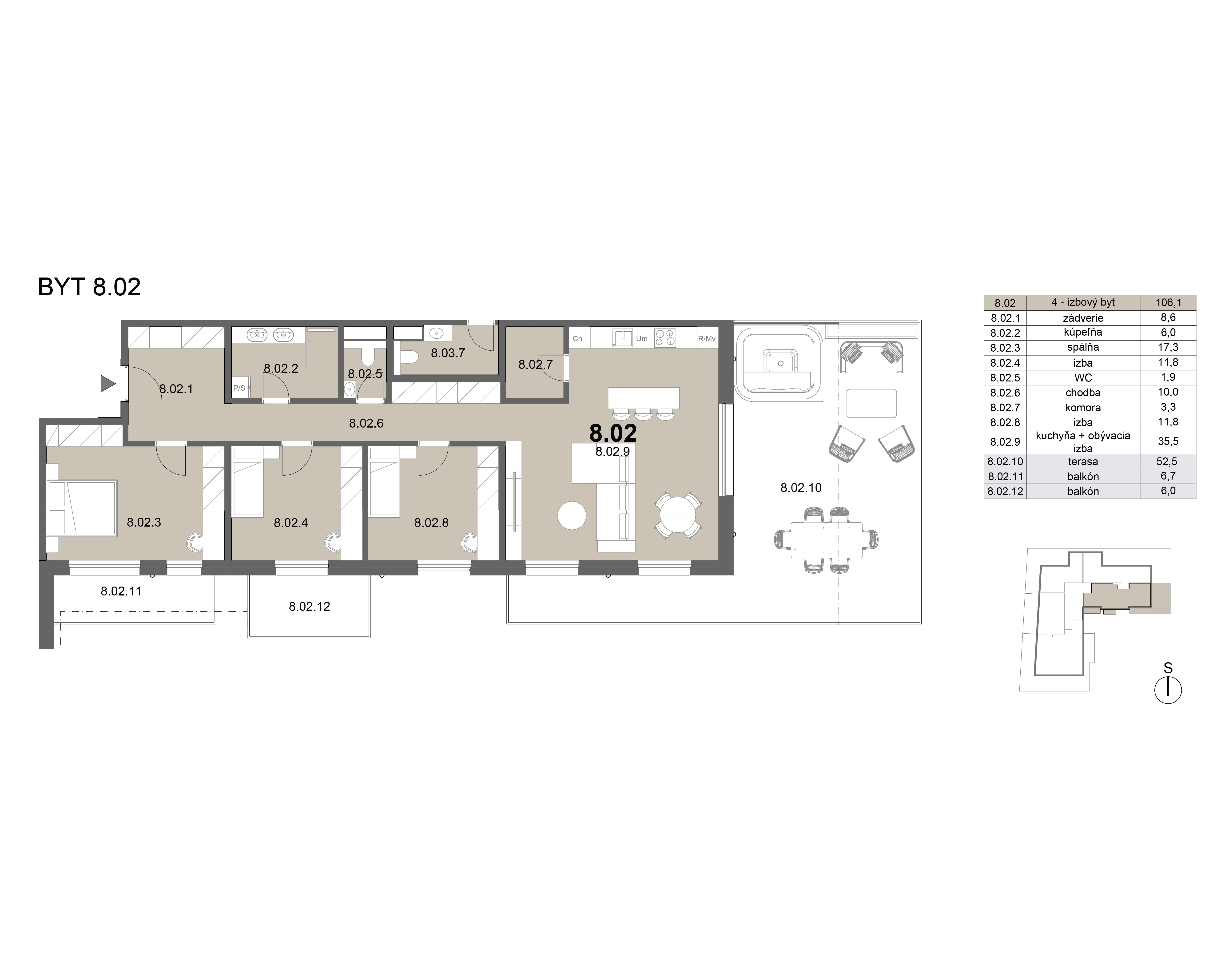 Zion residence - 8.02 - Pôdorys