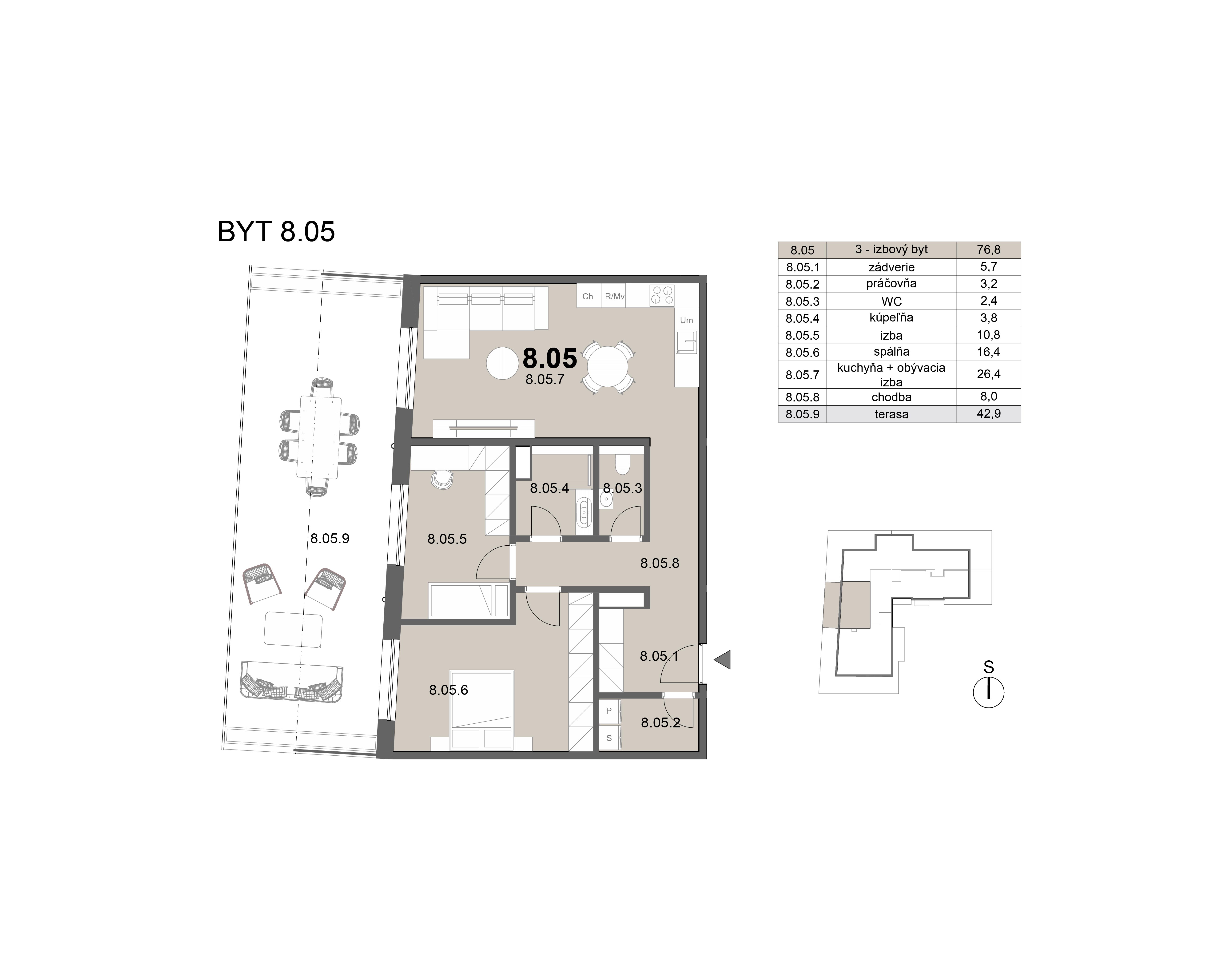 Zion residence - 8.05 - Pôdorys