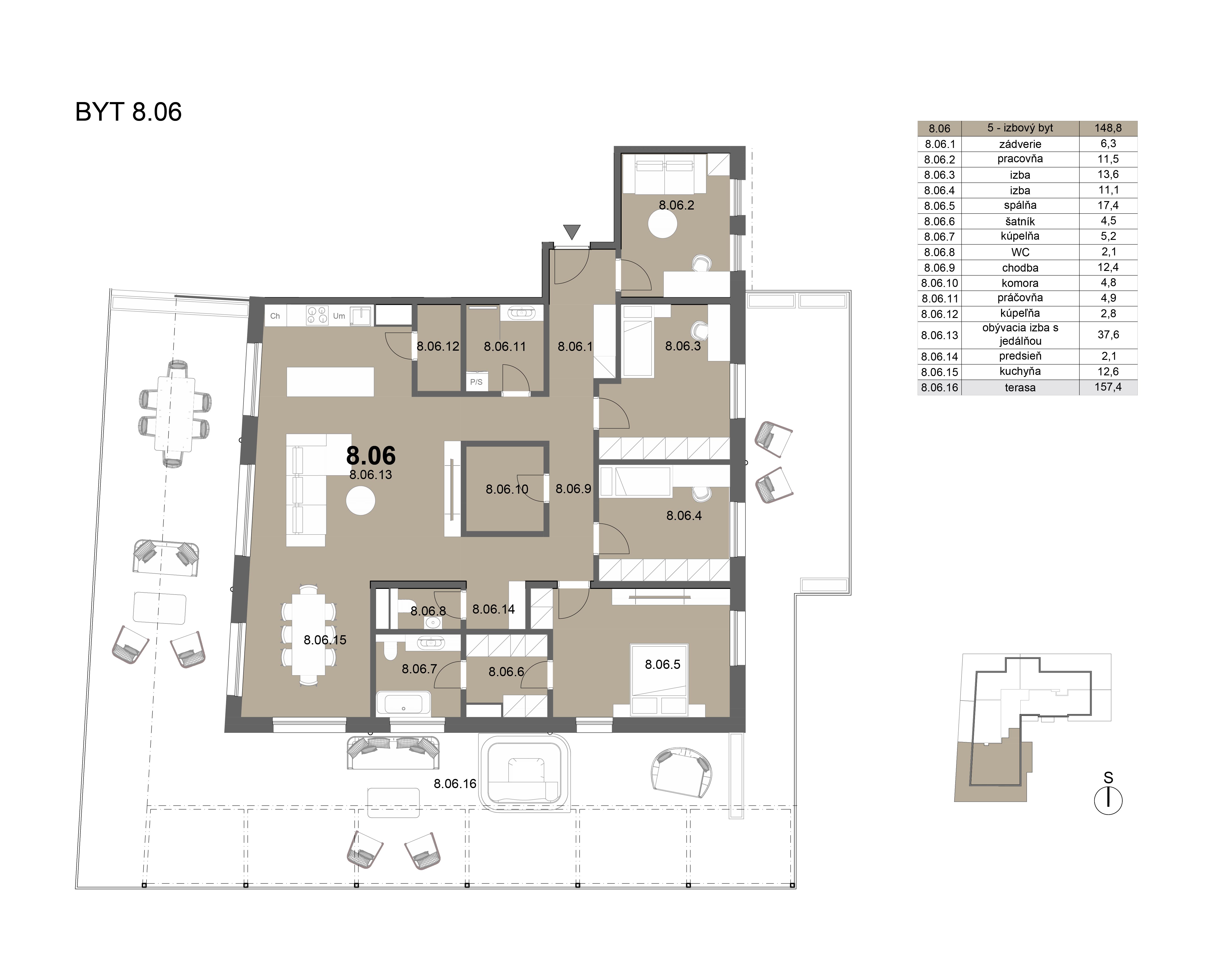 Zion residence - 8.06 - Pôdorys