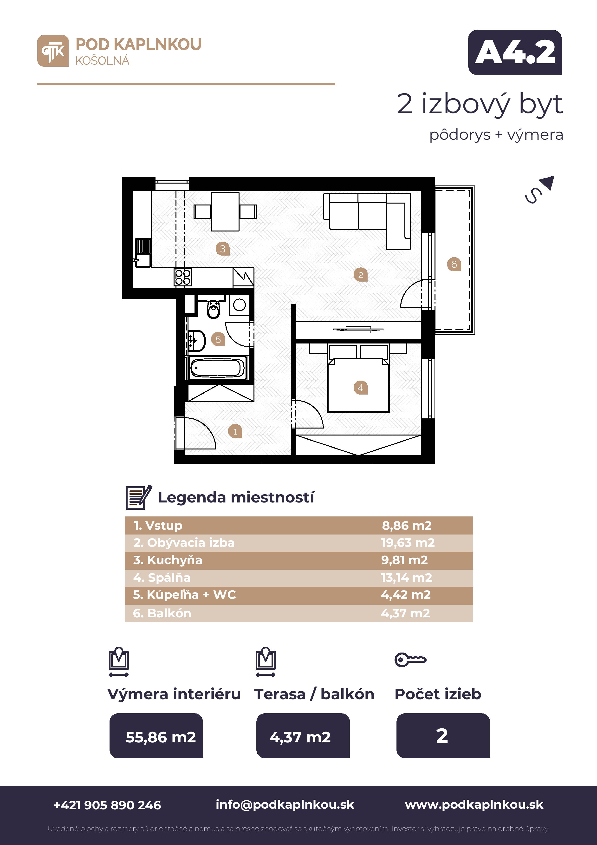 Pod Kaplnkou - A4.2 - Pôdorys