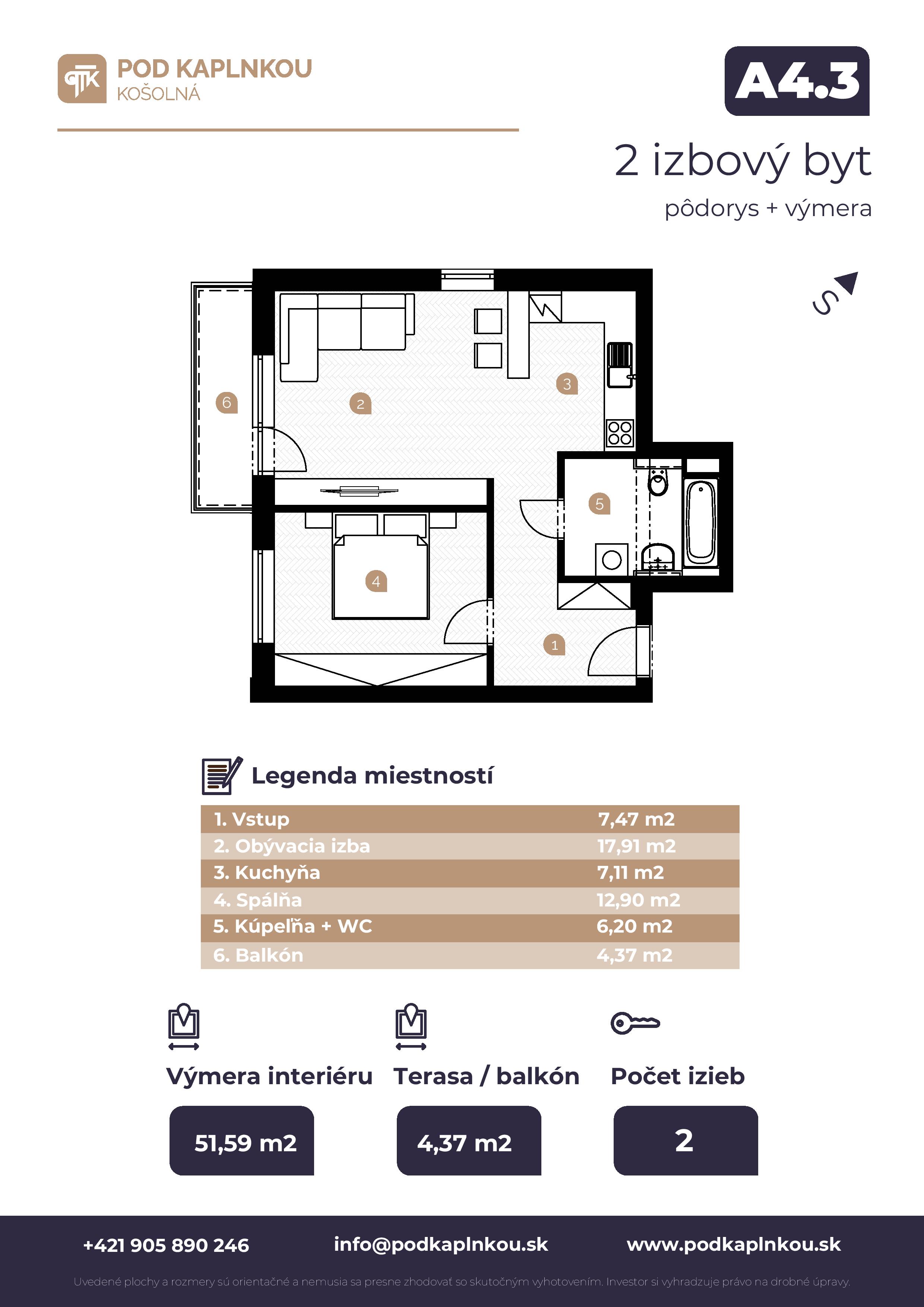 Pod Kaplnkou - A4.3 - Pôdorys