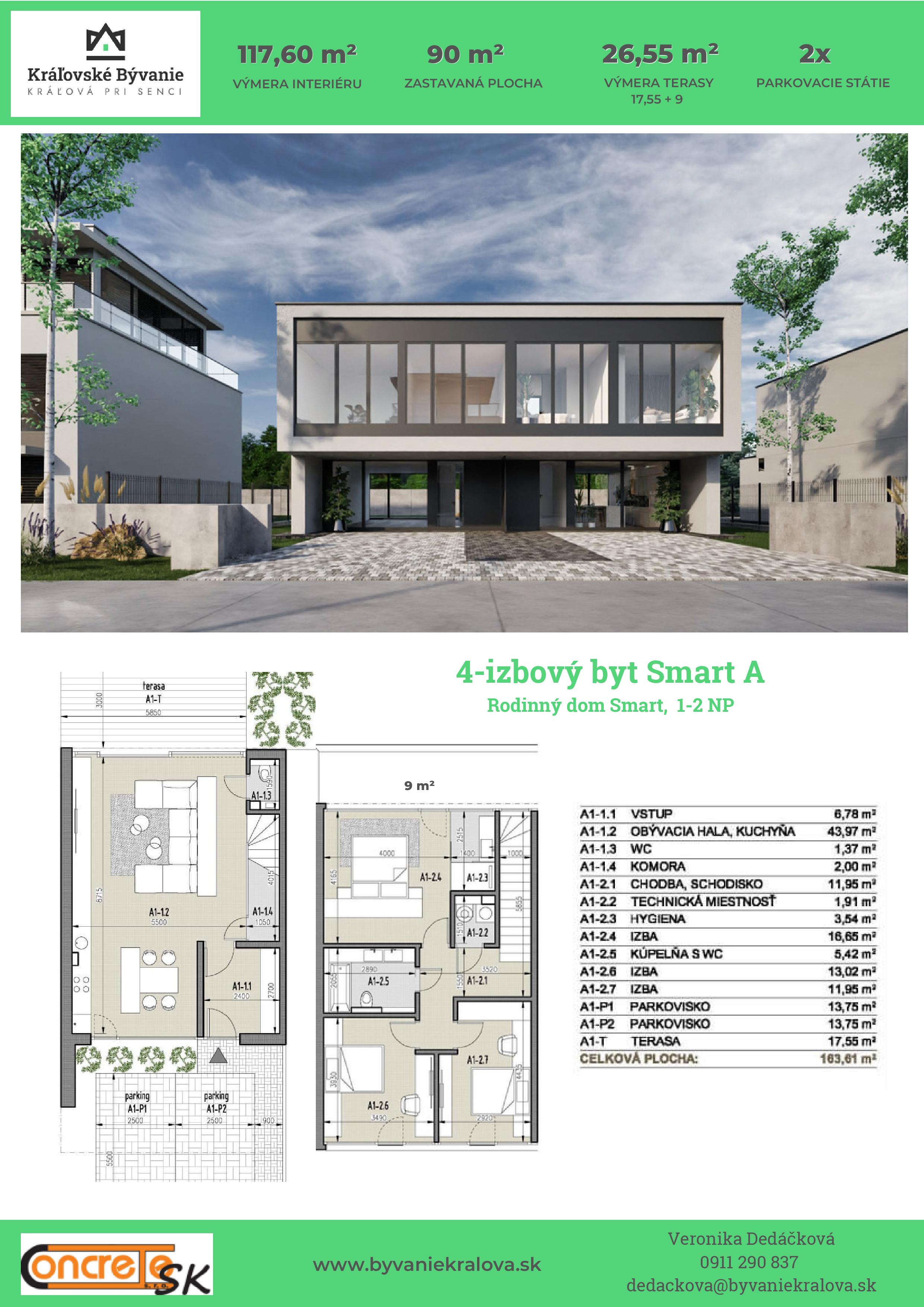 Kráľovské Bývanie - Smart A 2 - Pôdorys