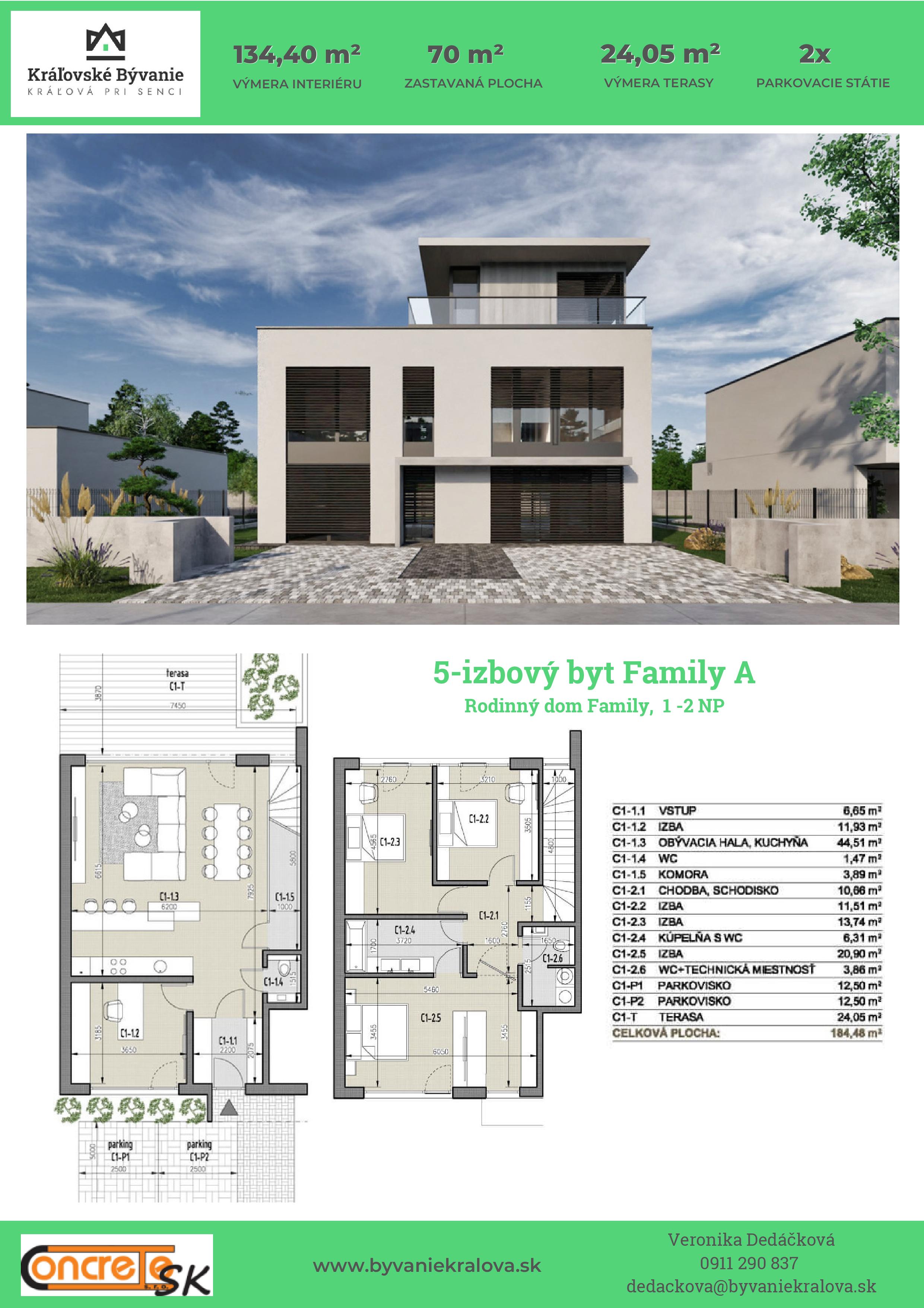 Kráľovské Bývanie - Family A 4 - Pôdorys