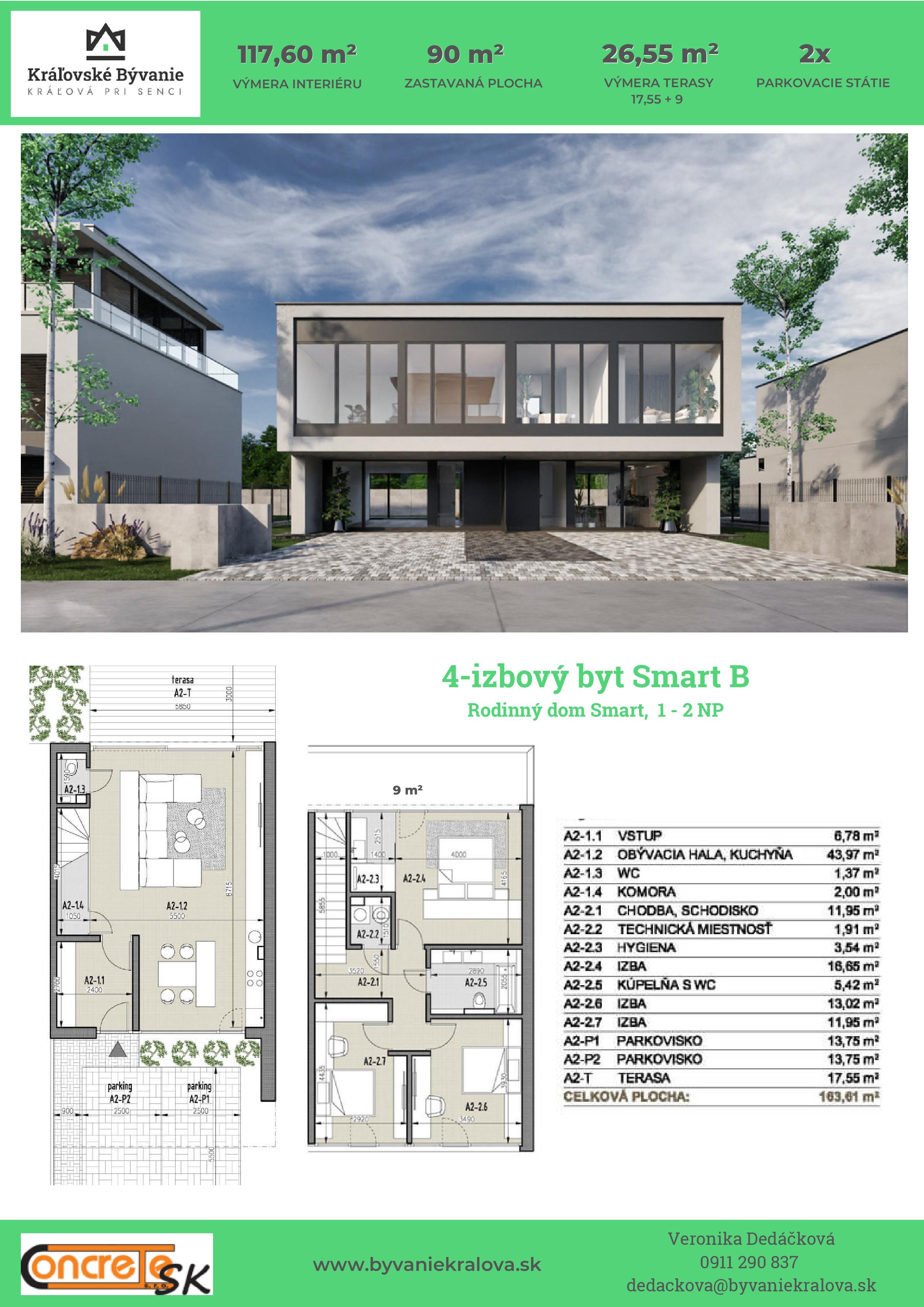 Kráľovské Bývanie - Smart B 3 - Pôdorys