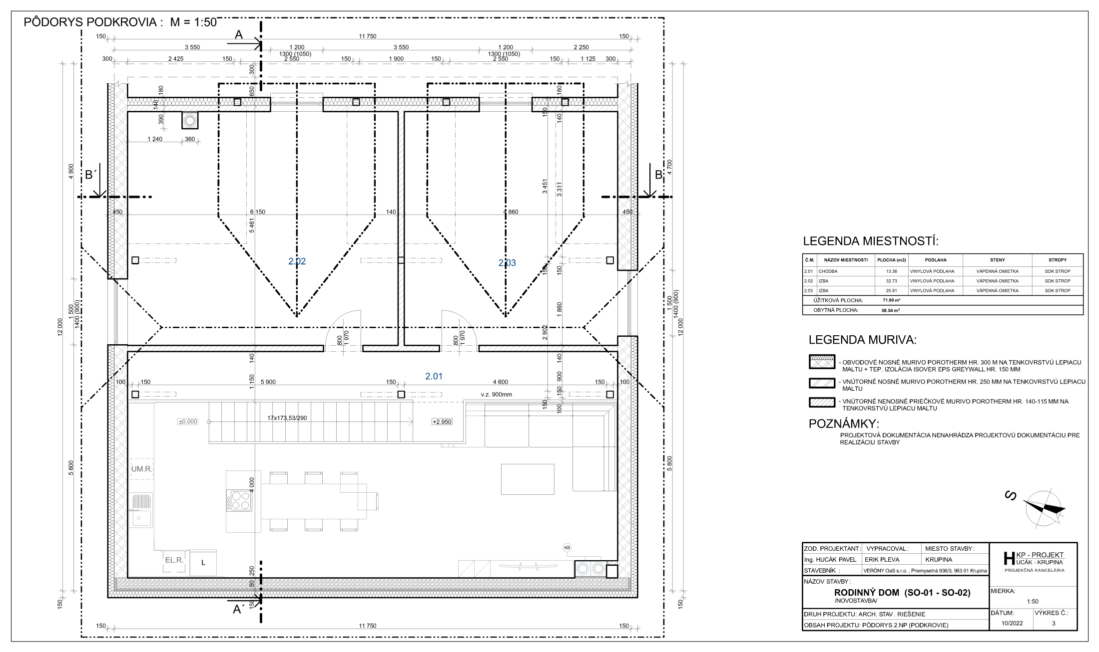 Vily Vajsov - SO - 01 - Pôdorys