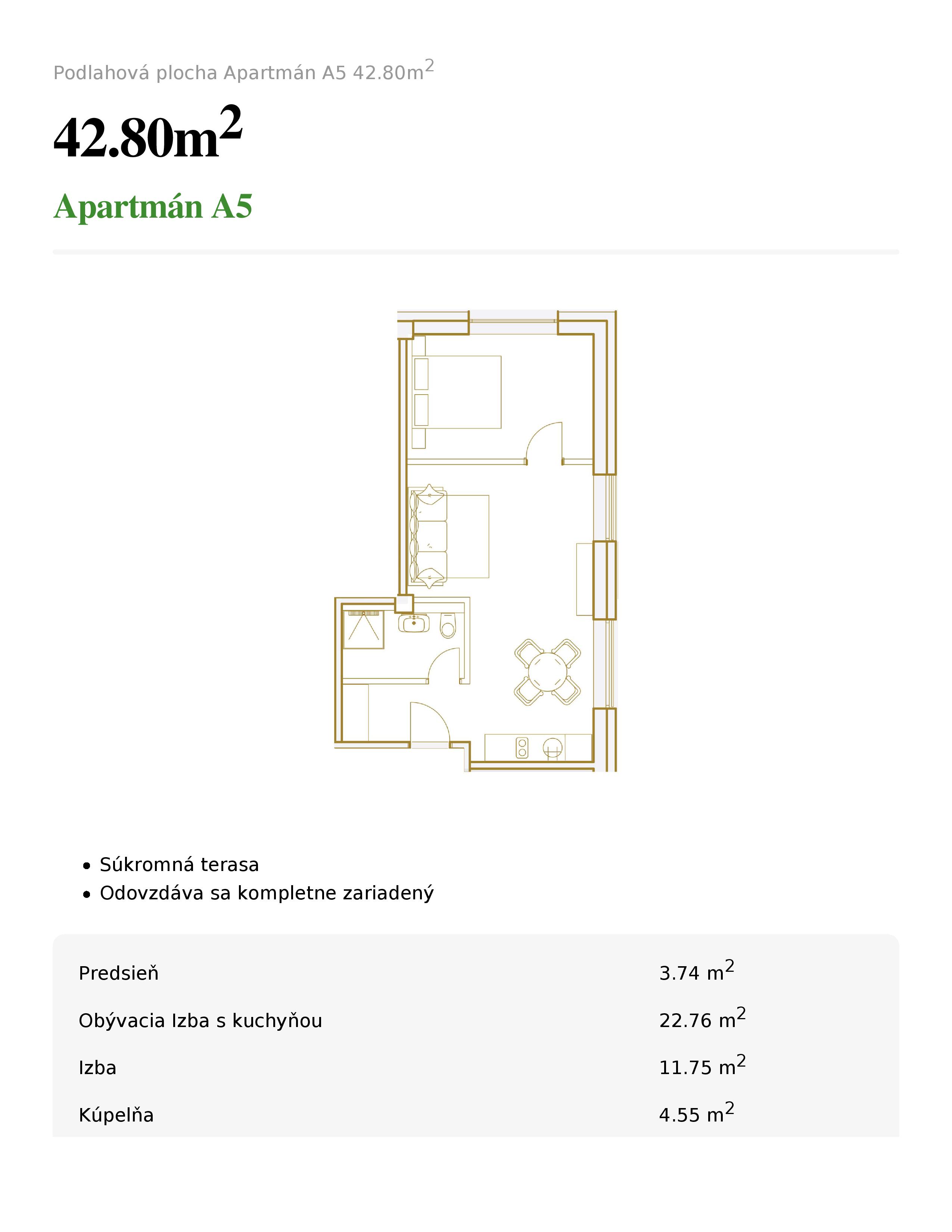 Jelše Chalets and Apartments - A5 - Pôdorys